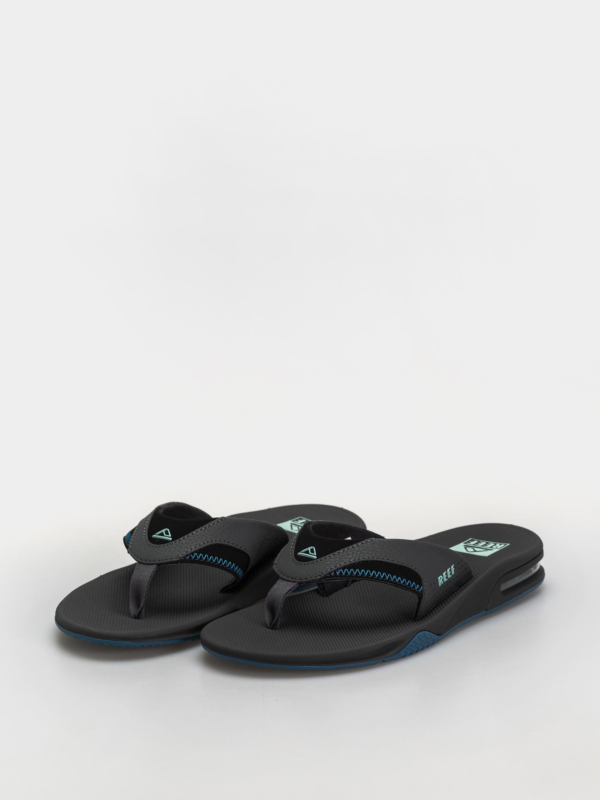 Reef Fanning Flip-flops (gunmetal/ocean)