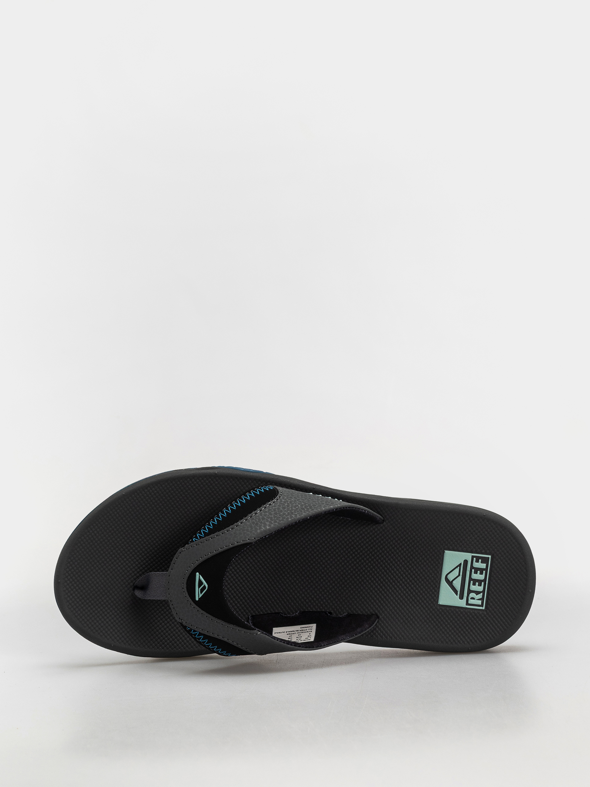 Reef Fanning Flip Flops (gunmetal/ocean)