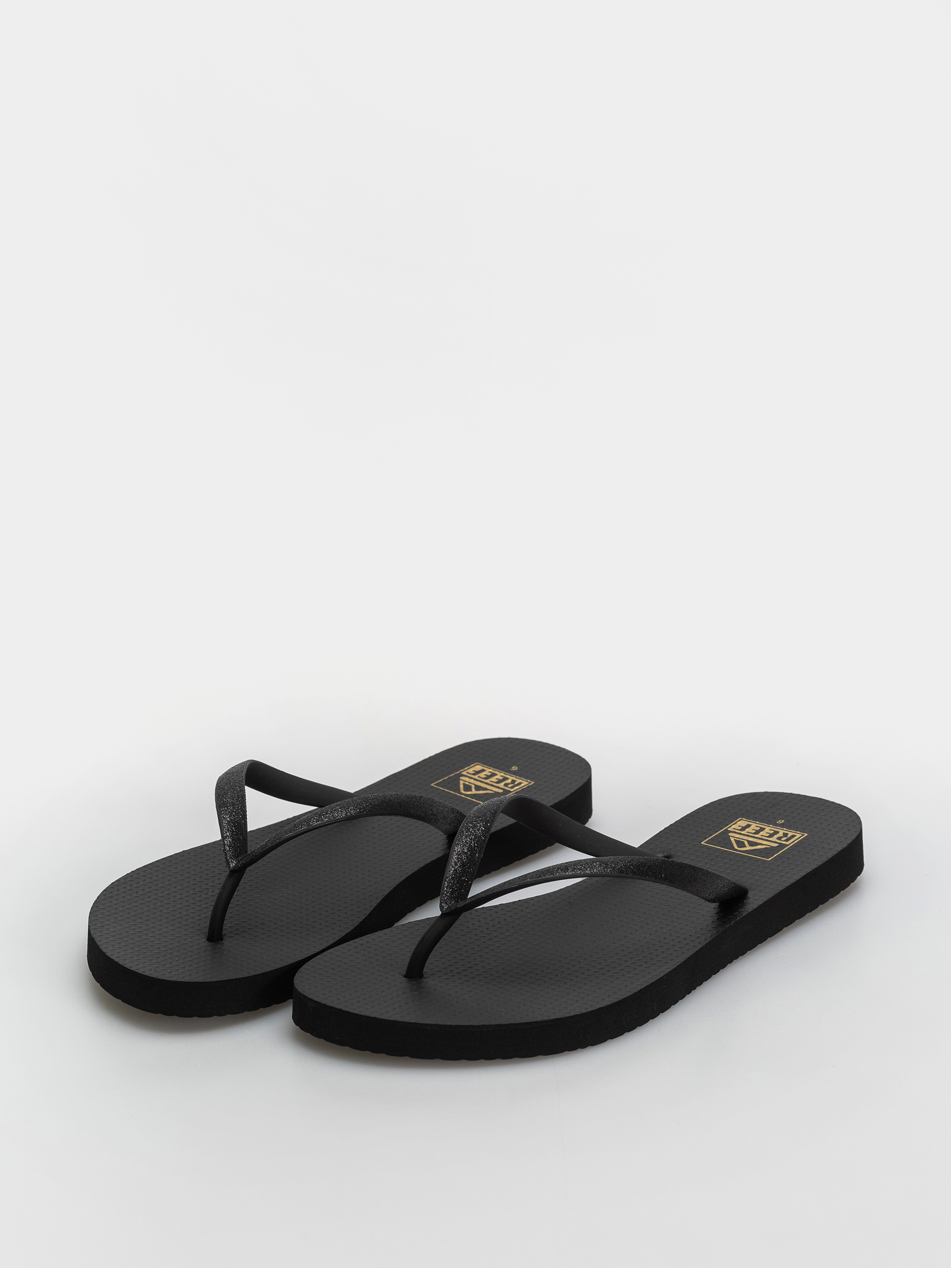 Reef Seaside Wmn Flip-flops (black glitter)