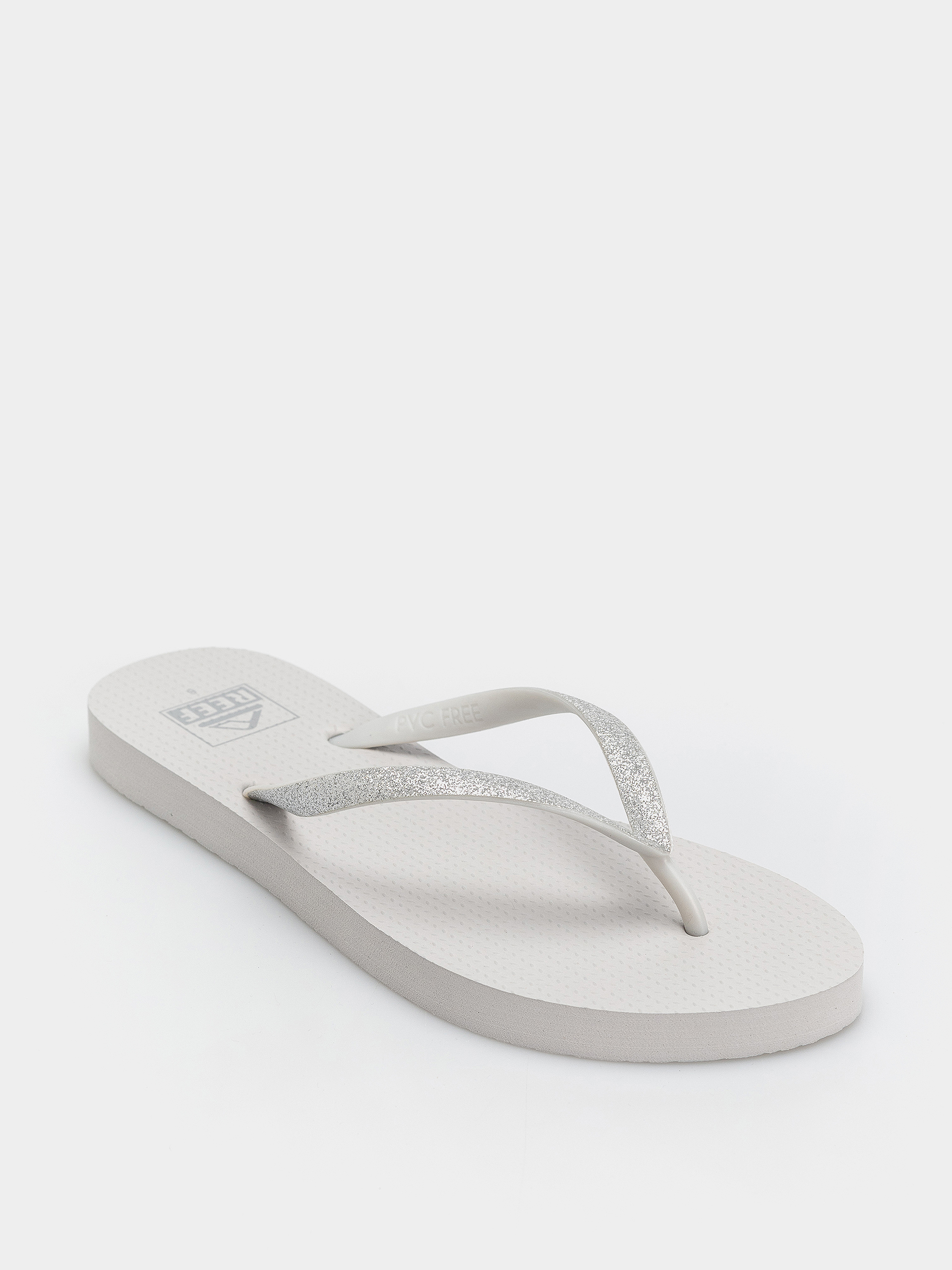 Reef Seaside Wmn Flip Flops (silver glitter)