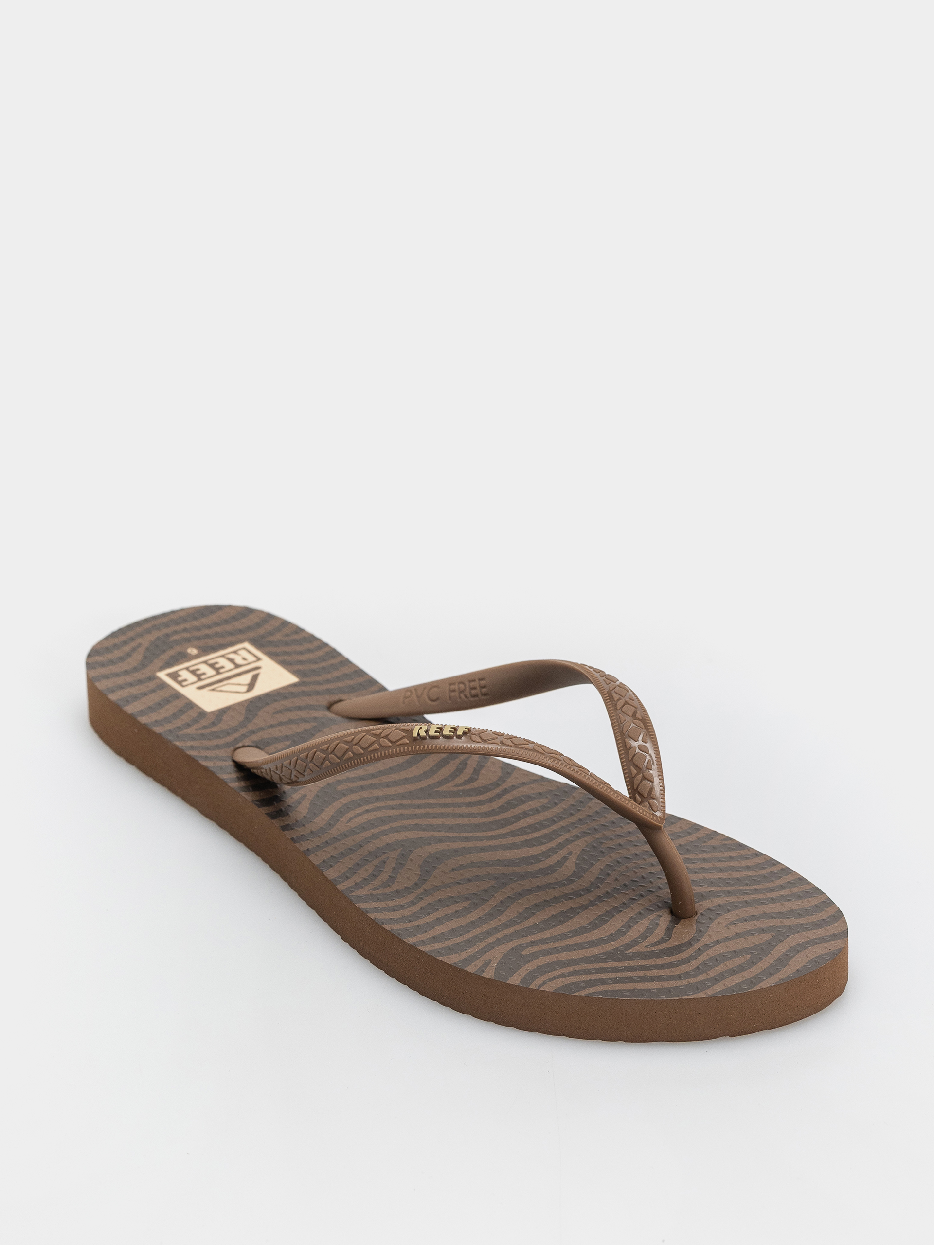 Reef Seaside Prints Wmn Flip-flops (choco zebra)