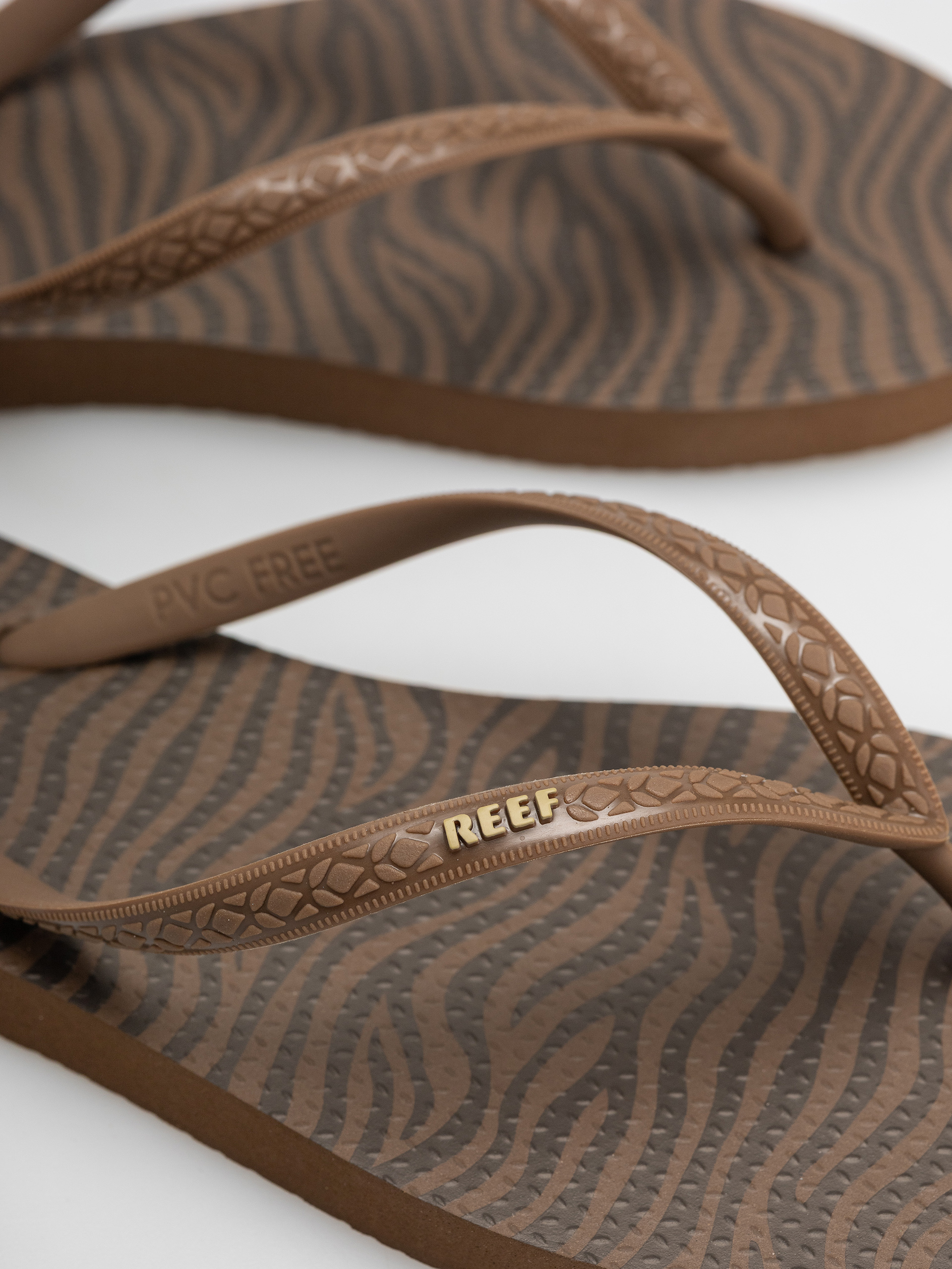 Reef Seaside Prints Wmn Flip Flops (choco zebra)