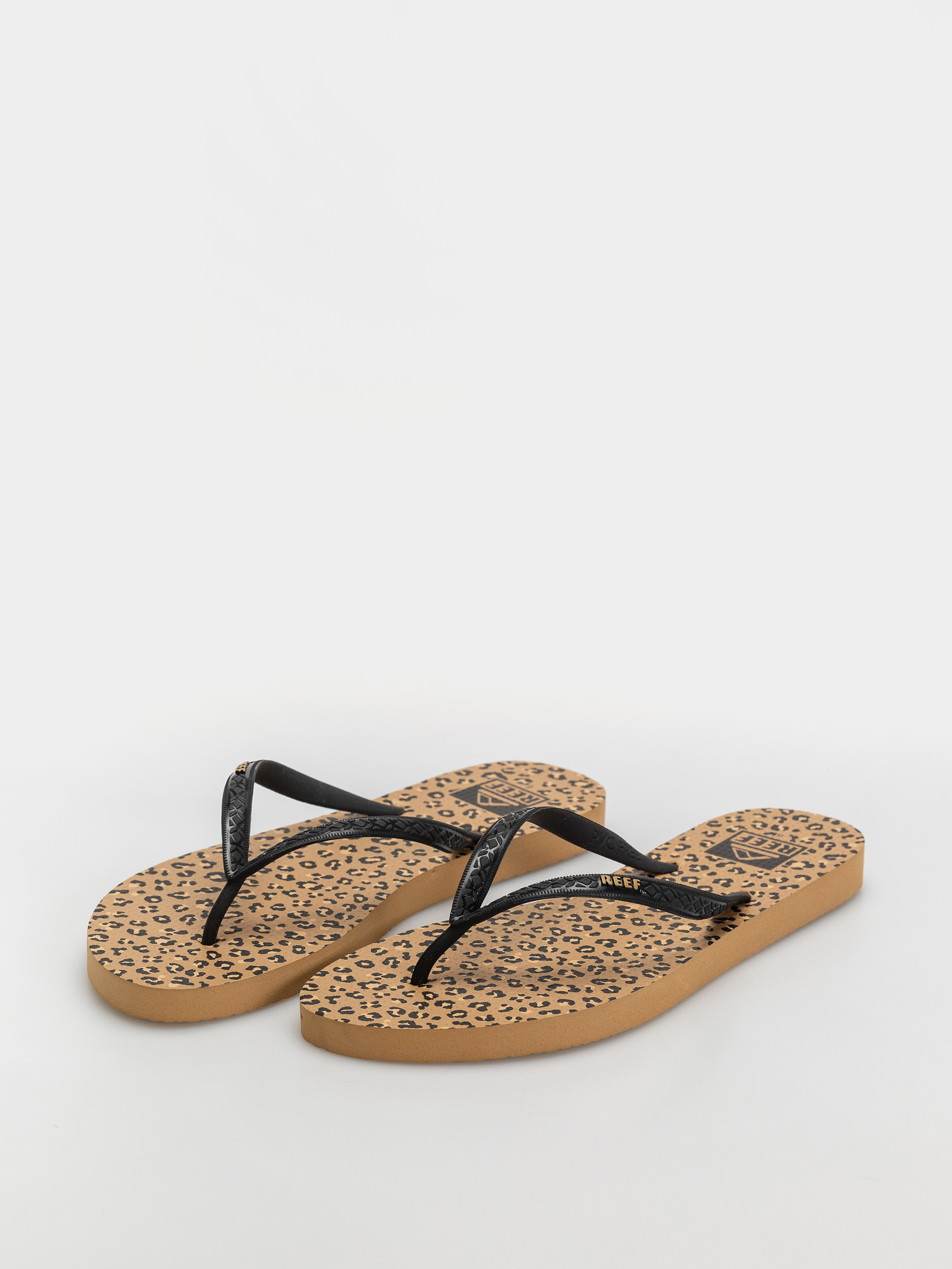 Reef Seaside Prints Wmn Flip Flops (leopard/black)