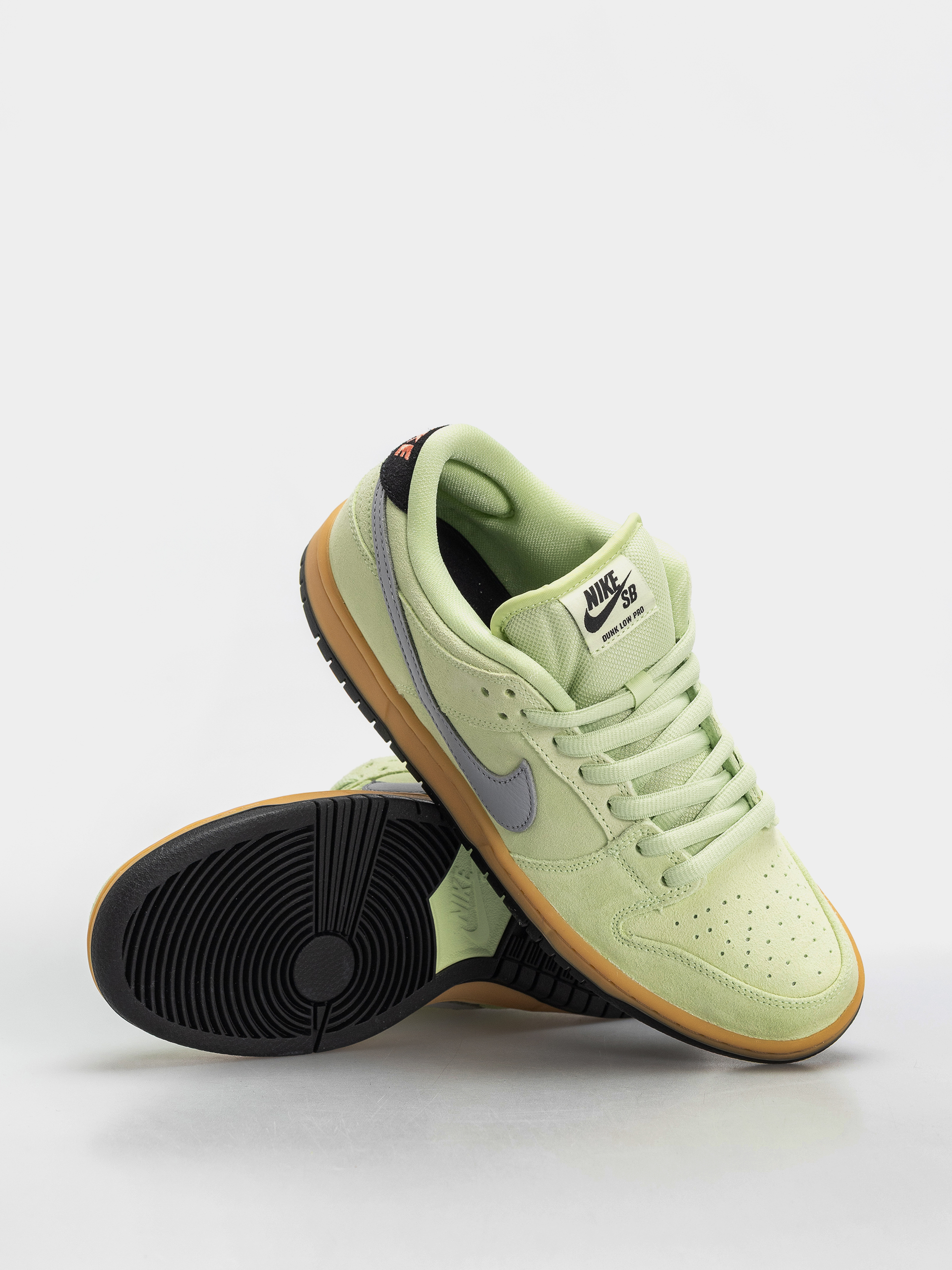Nike SB Dunk Low Pro Prm Schuhe (lt liquid lime/wolf grey black)
