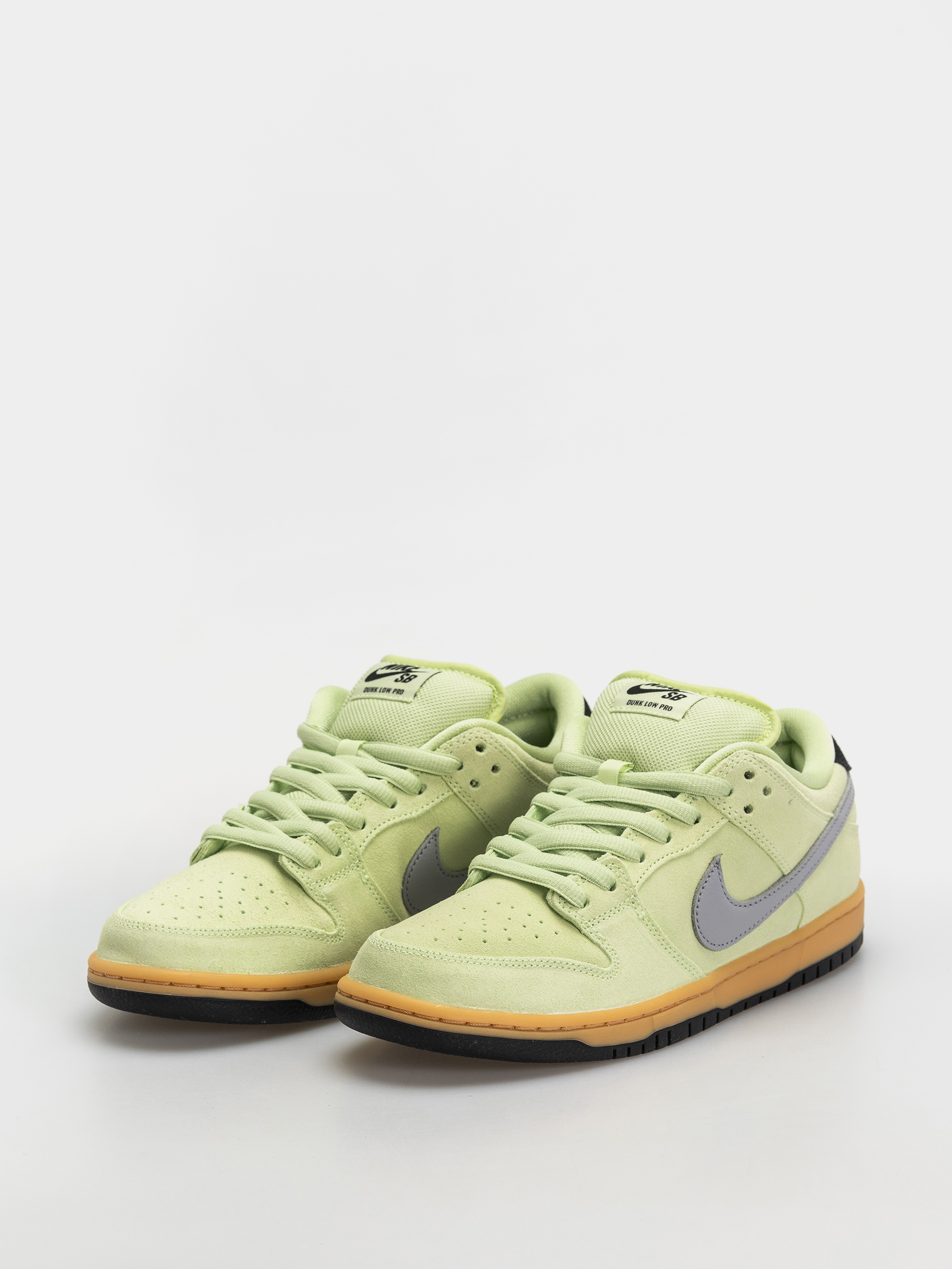 Nike SB Dunk Low Pro Prm Shoes (lt liquid lime/wolf grey black)