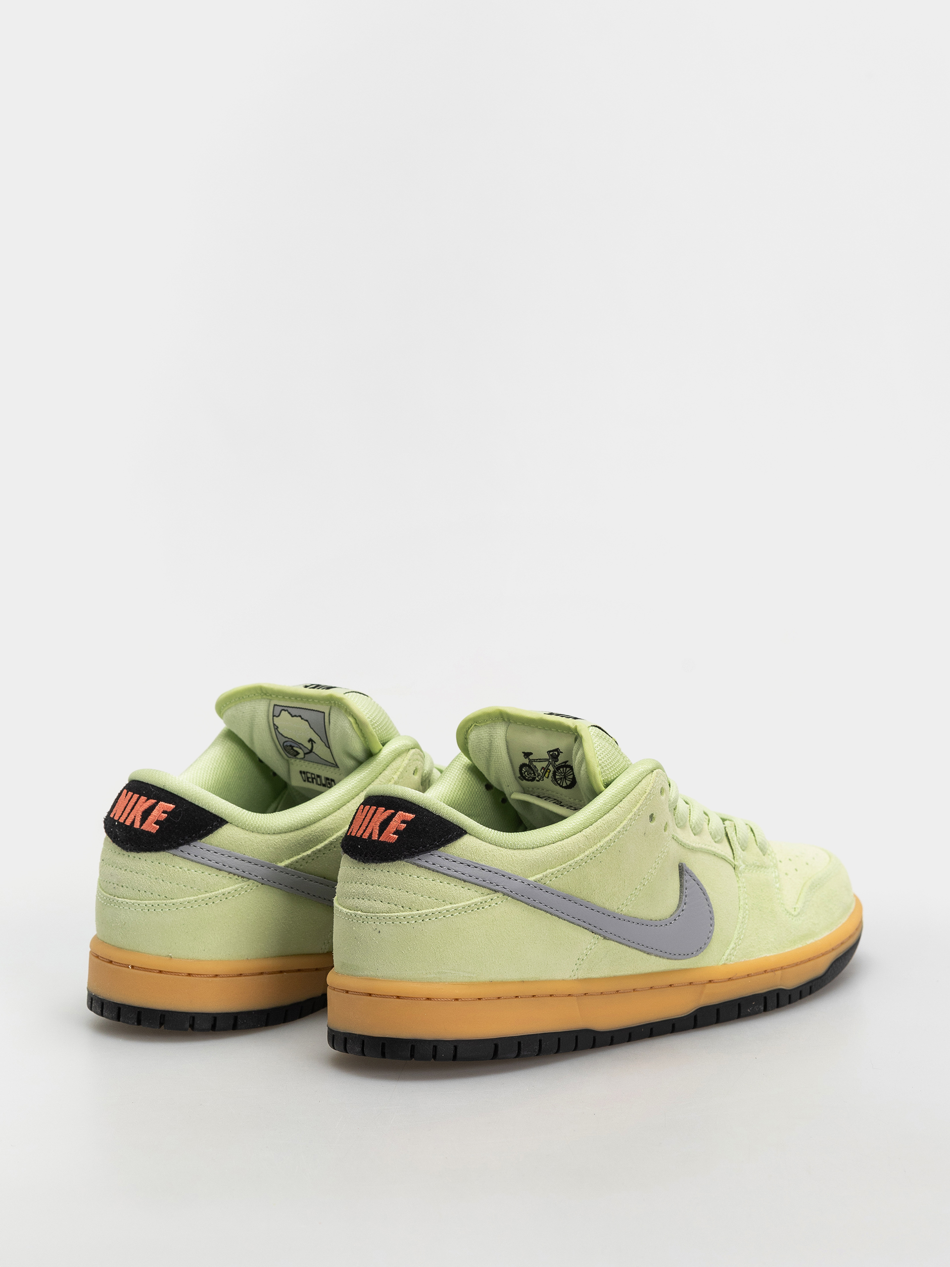 Nike SB Dunk Low Pro Prm Shoes (lt liquid lime/wolf grey black)