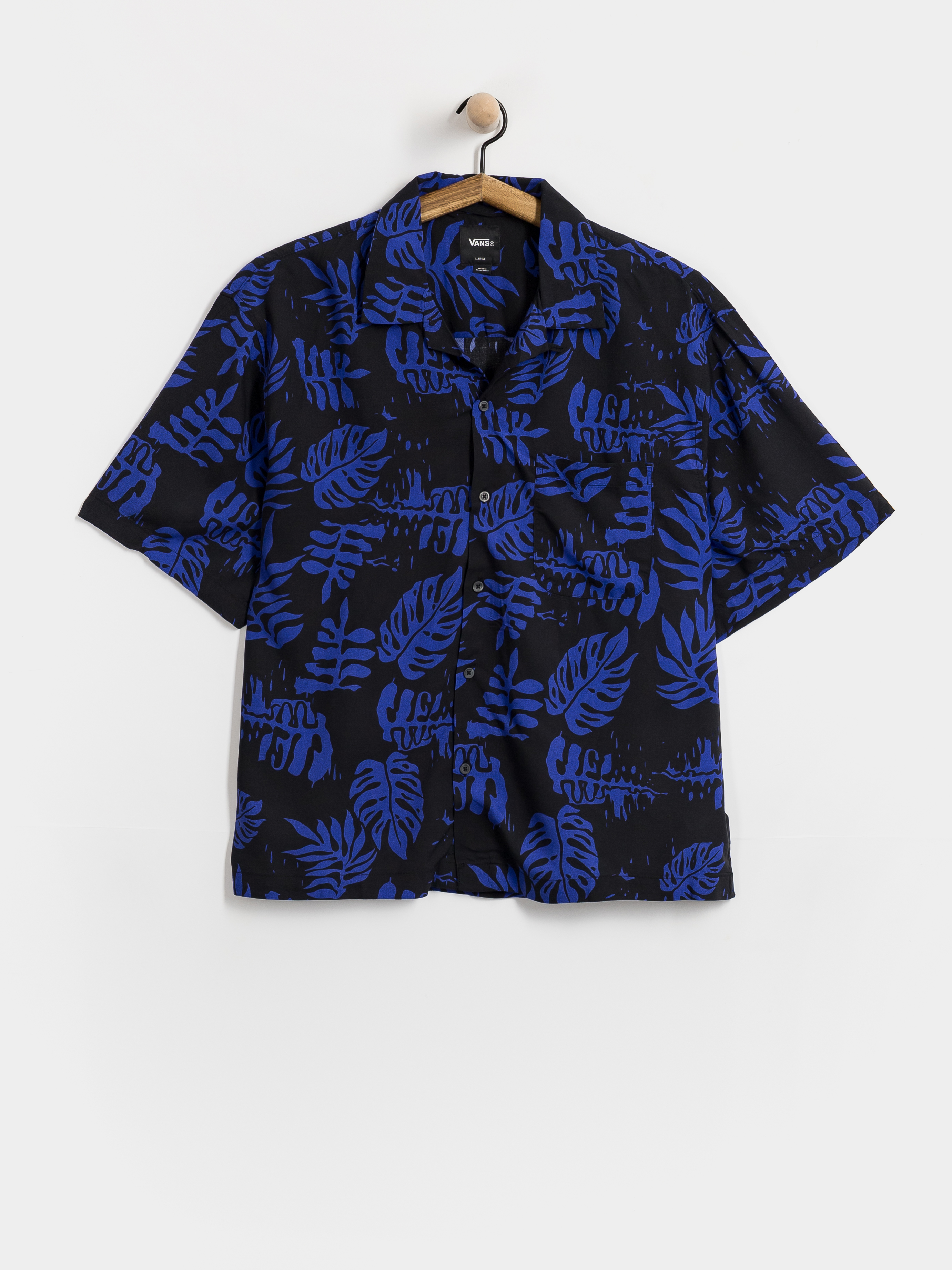 Vans Van Doren Printed Camp Shirt (royal cobalt)