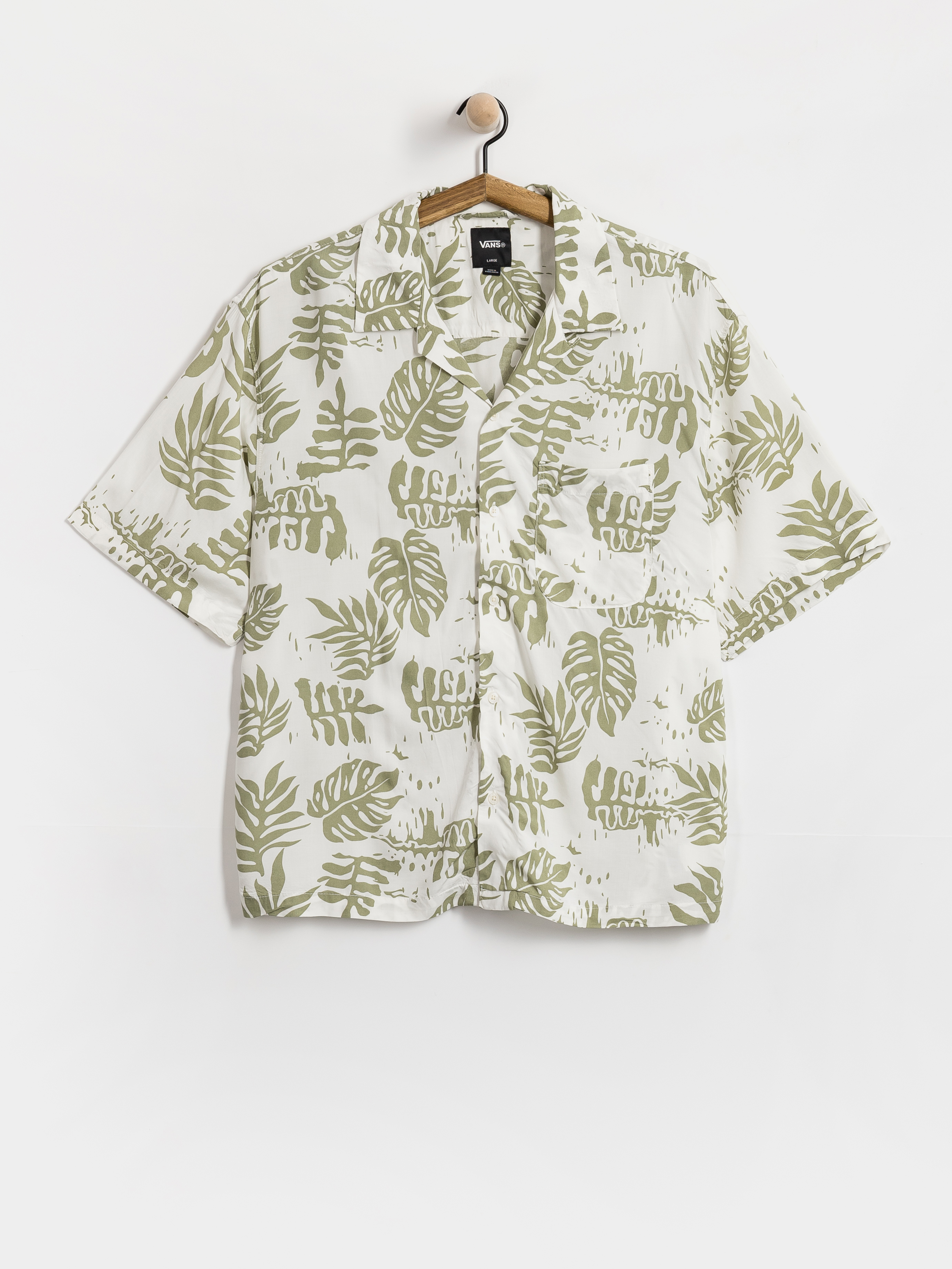 Vans Van Doren Printed Camp Hemd (soft sage)