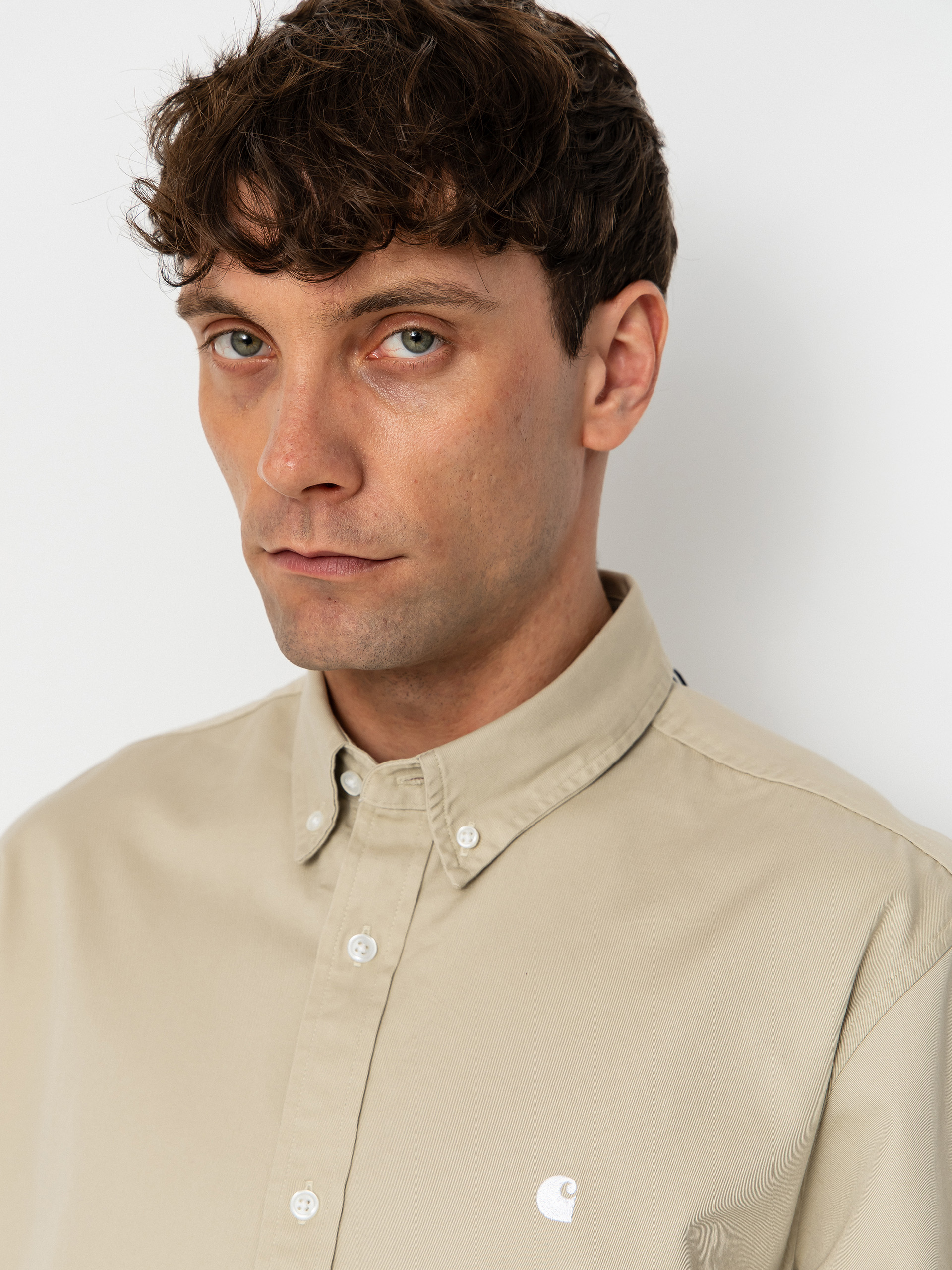 Carhartt WIP Hemd Madison (stone/white)