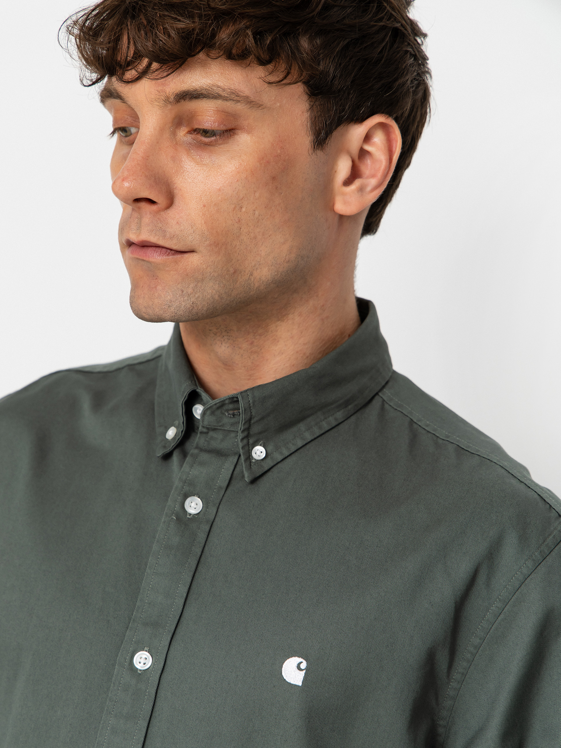 Carhartt WIP Hemd Madison (velvet green/white)