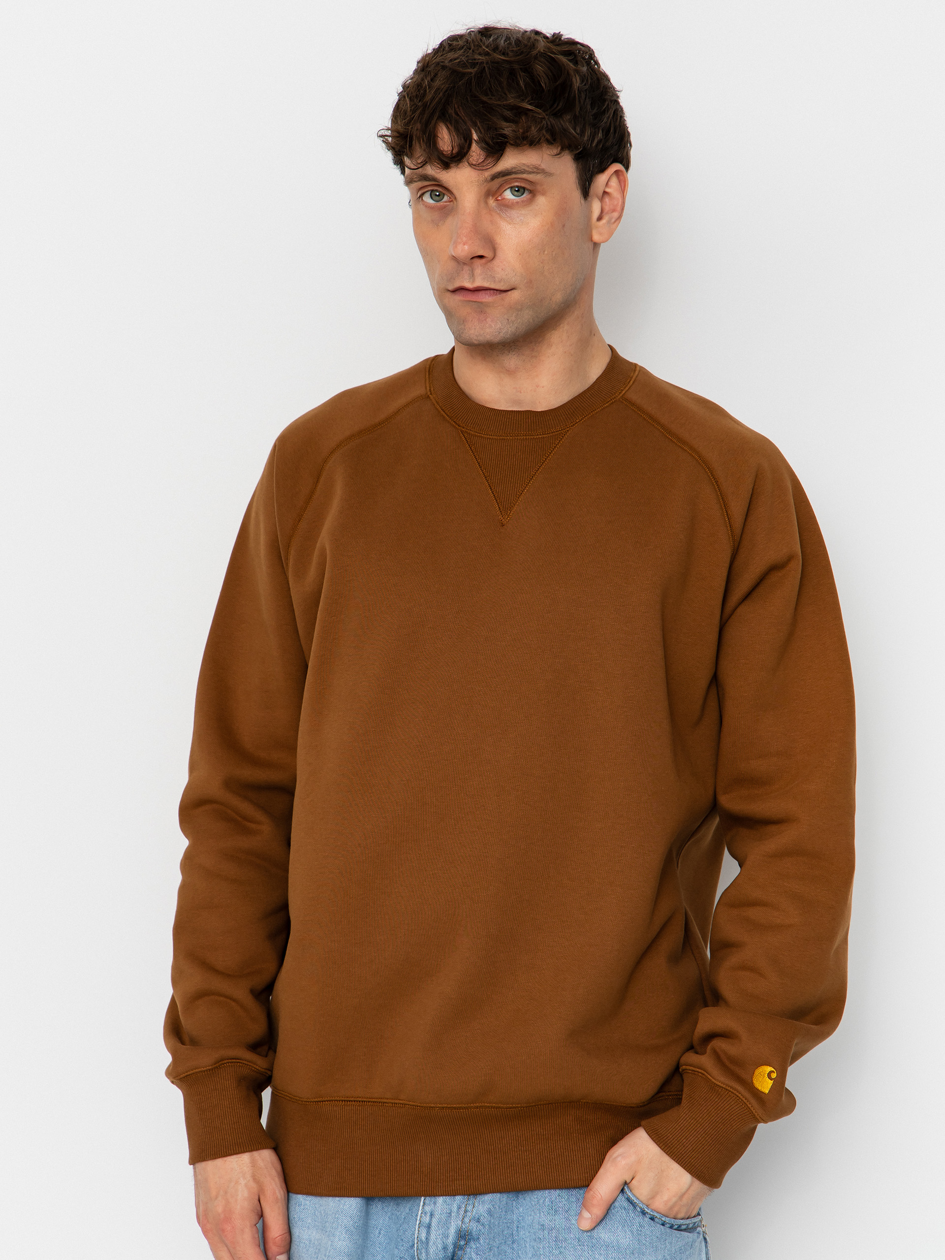 Carhartt WIP Sweatshirt Chase (hamilton brown/gold)