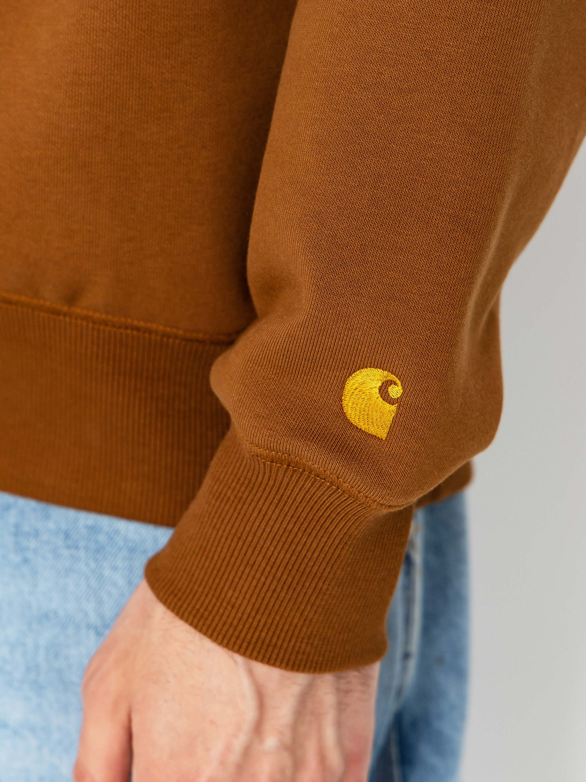 Carhartt WIP Sweatshirt Chase (hamilton brown/gold)