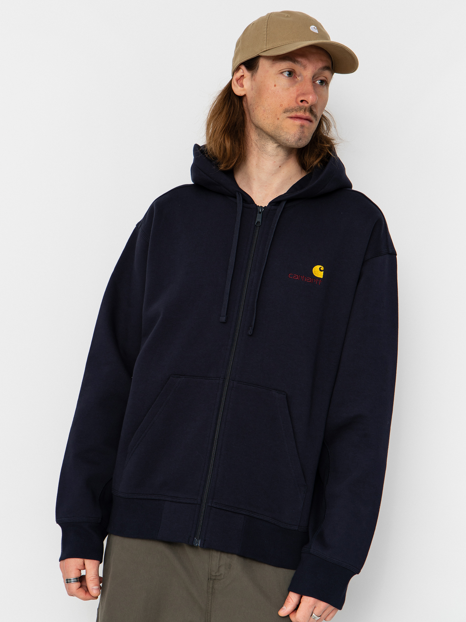 Carhartt WIP Hoodie American Script ZHD (deep night)