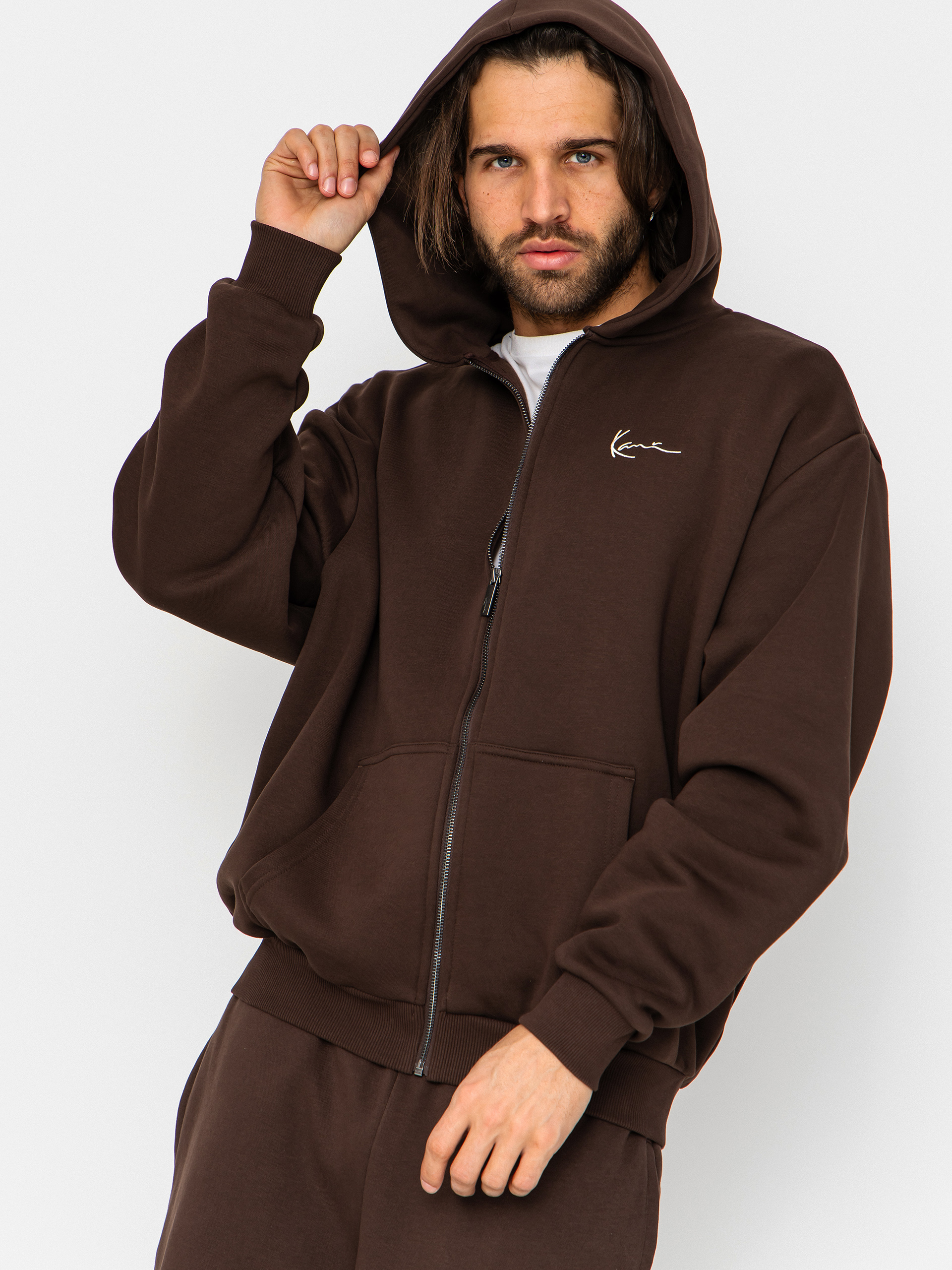Karl Kani Hoodie Small Signature Essential ZHD (brown)