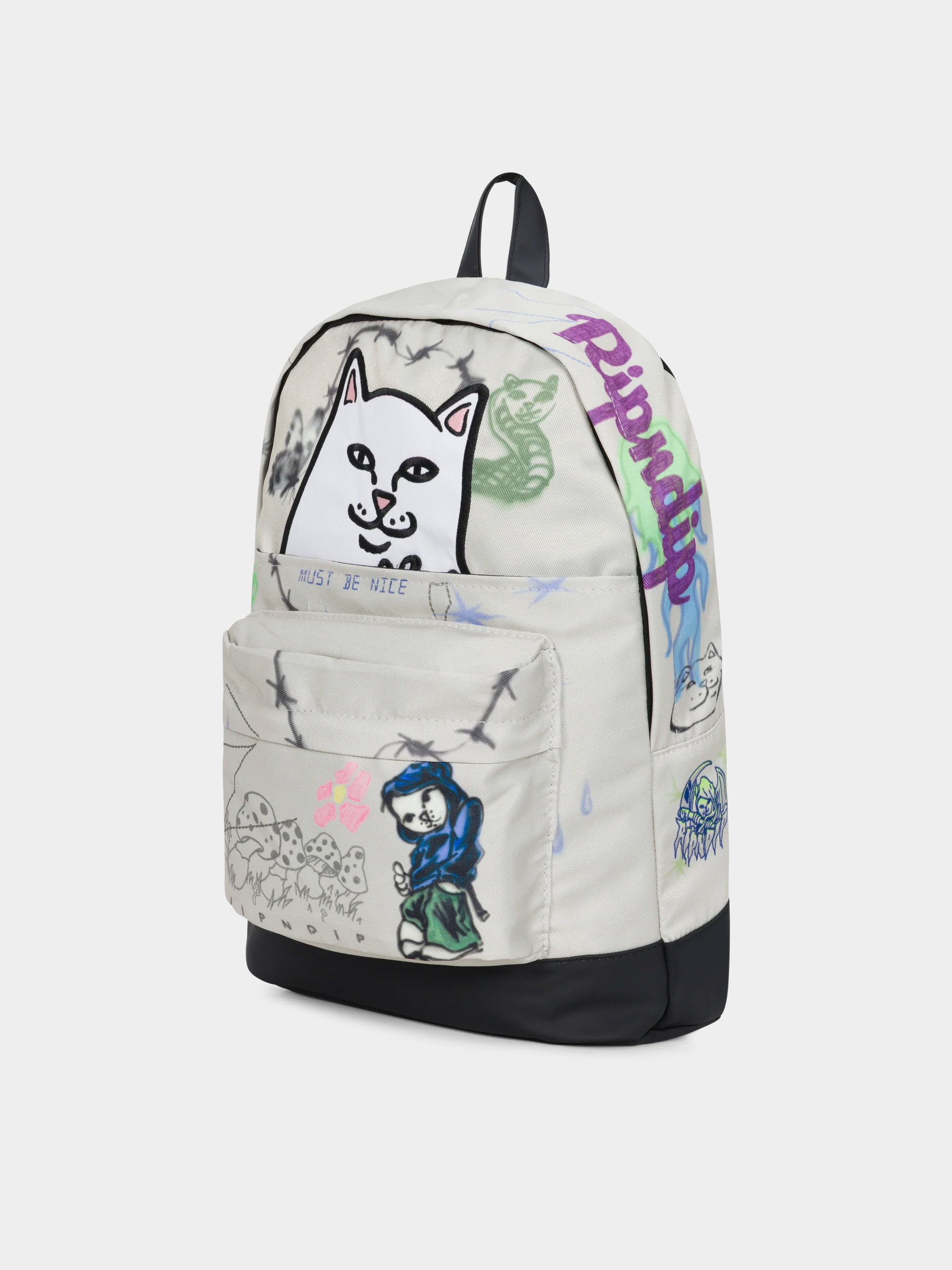 RipNDip Rucksack Goosebumps Velcro (bone)