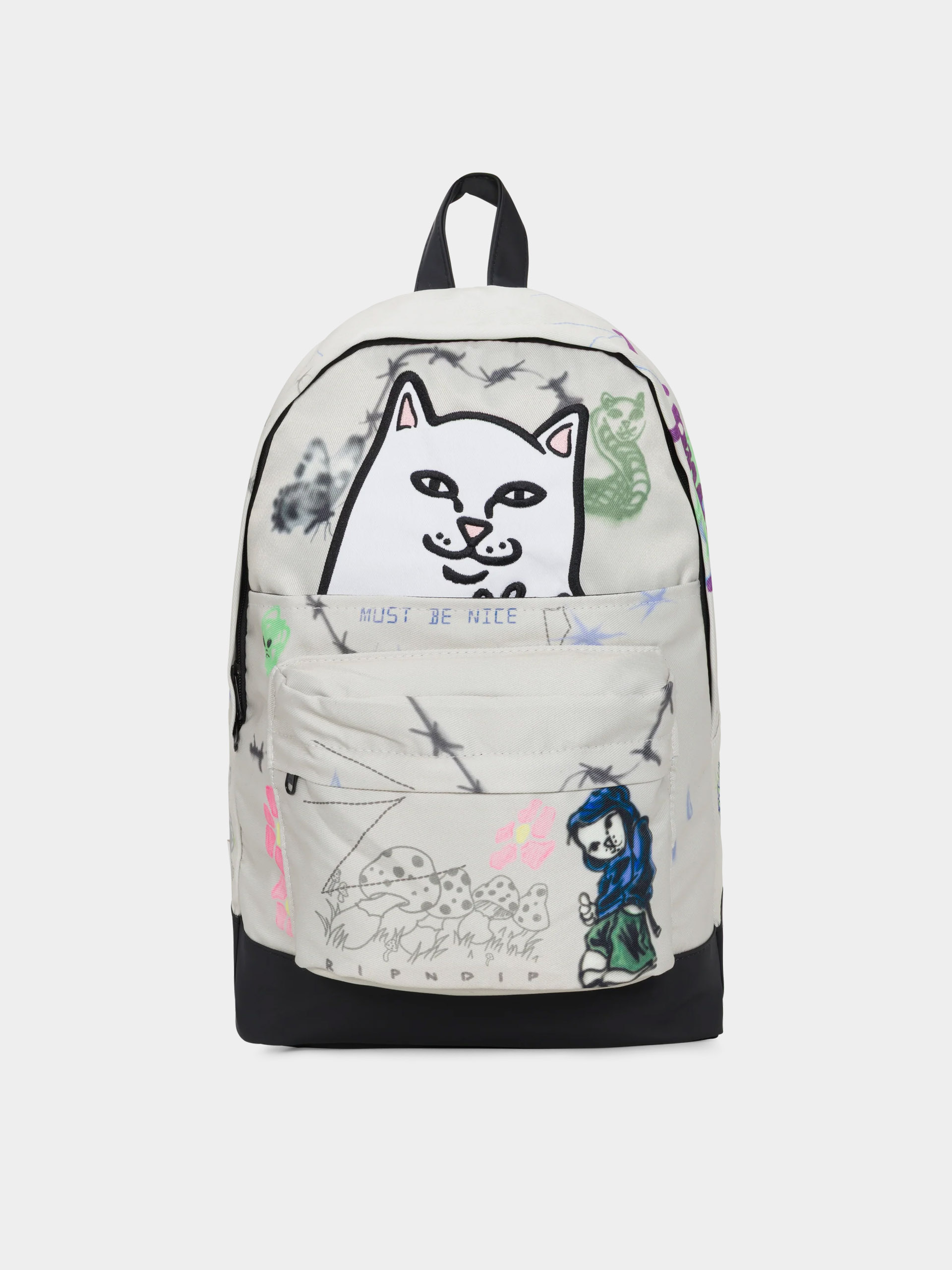 RipNDip Rucksack Goosebumps Velcro (bone)