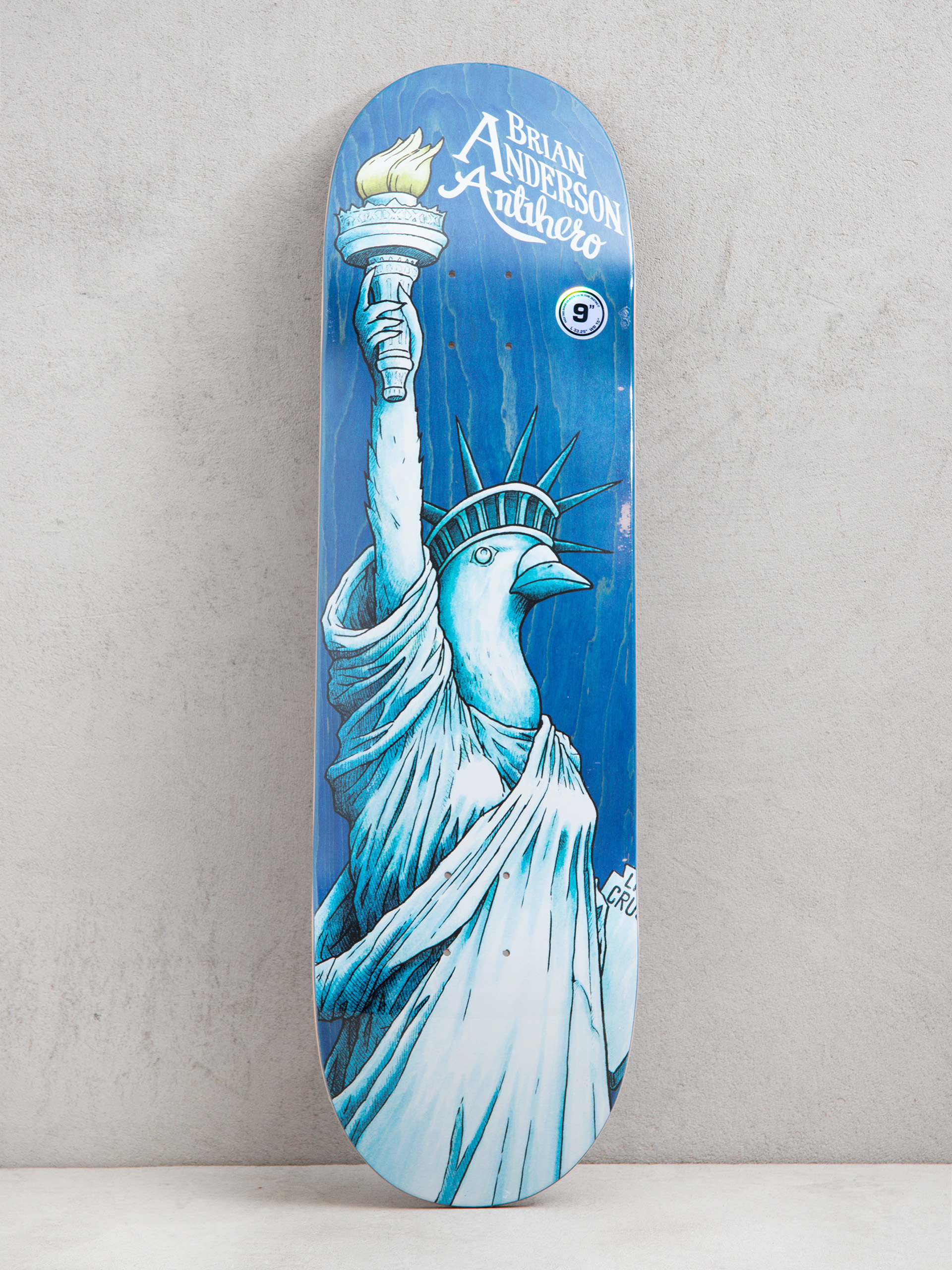 Antihero Pfanner Coat Of Arms Deck (burgundy)