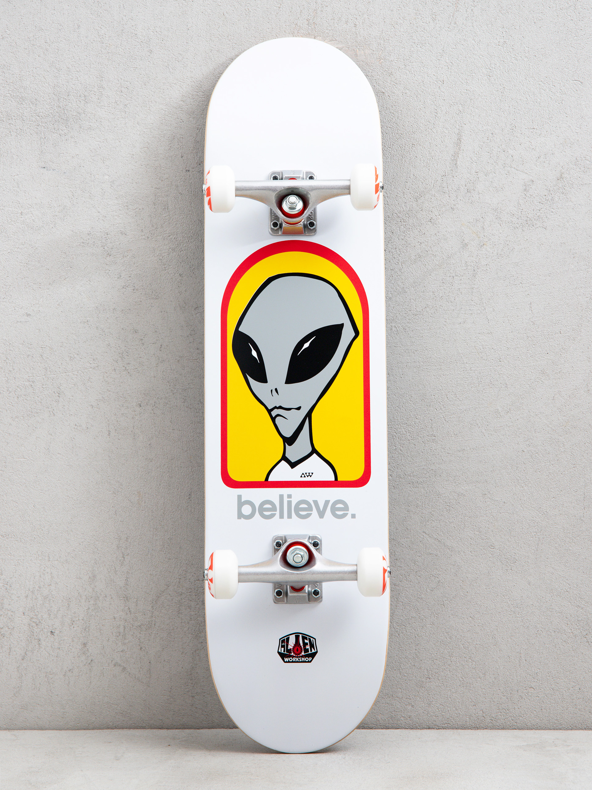 Alienworkshop Skateboard Believe (white)