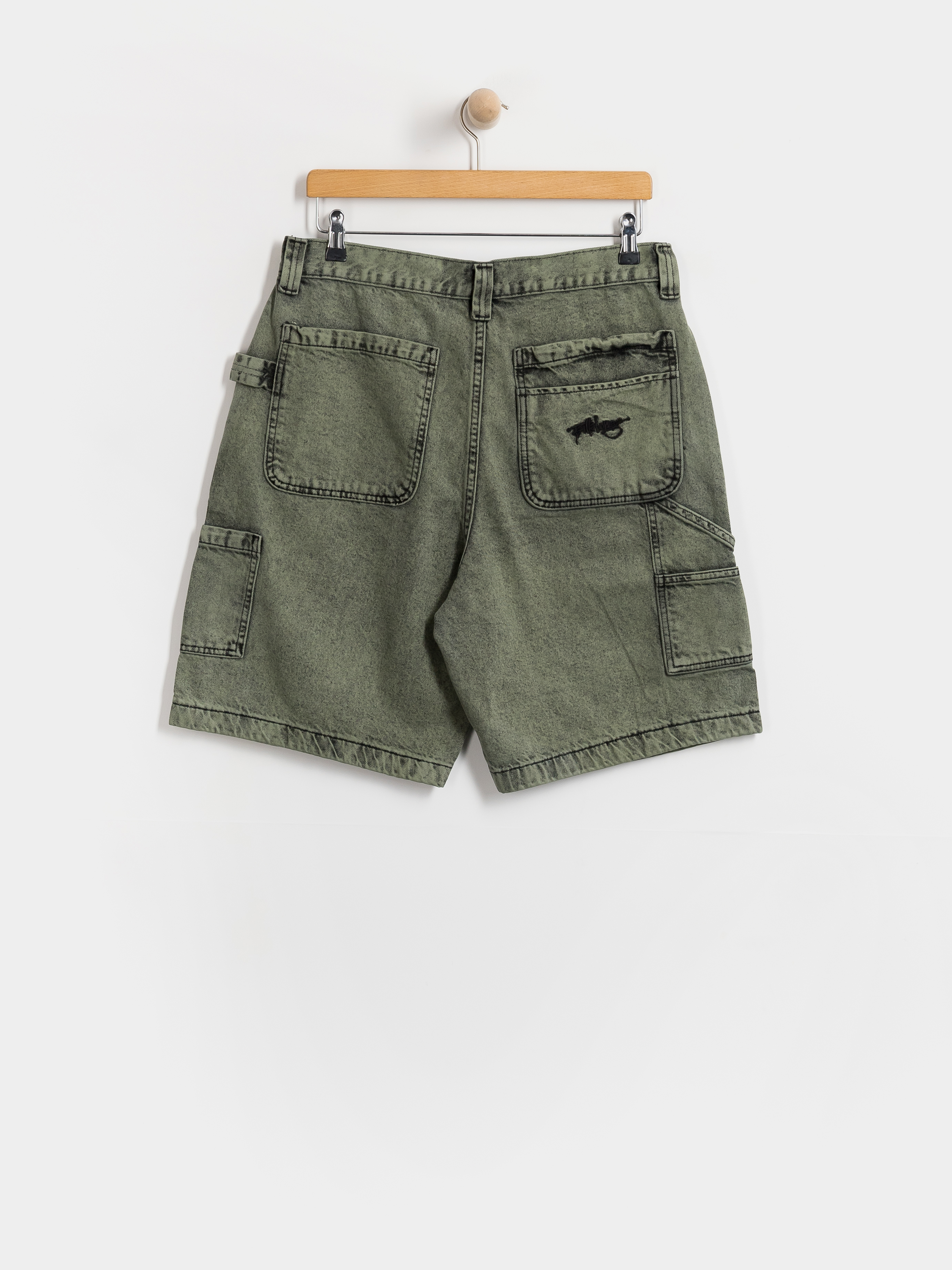 Billabong Bad Dog Workwear Denim Shorts (moss green)