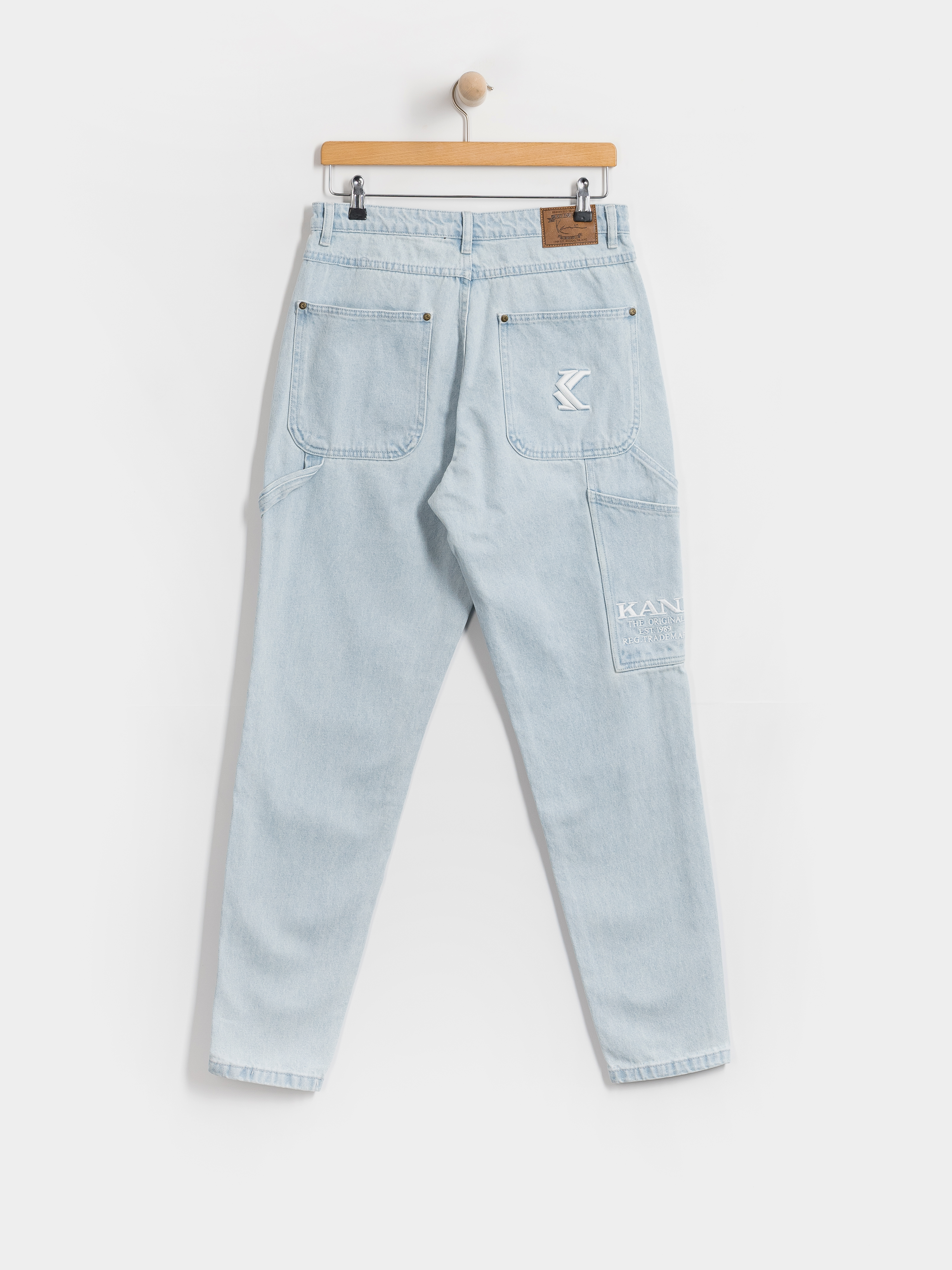 Karl Kani Retro Tapered Workwear Denim Hose (bleached blue)