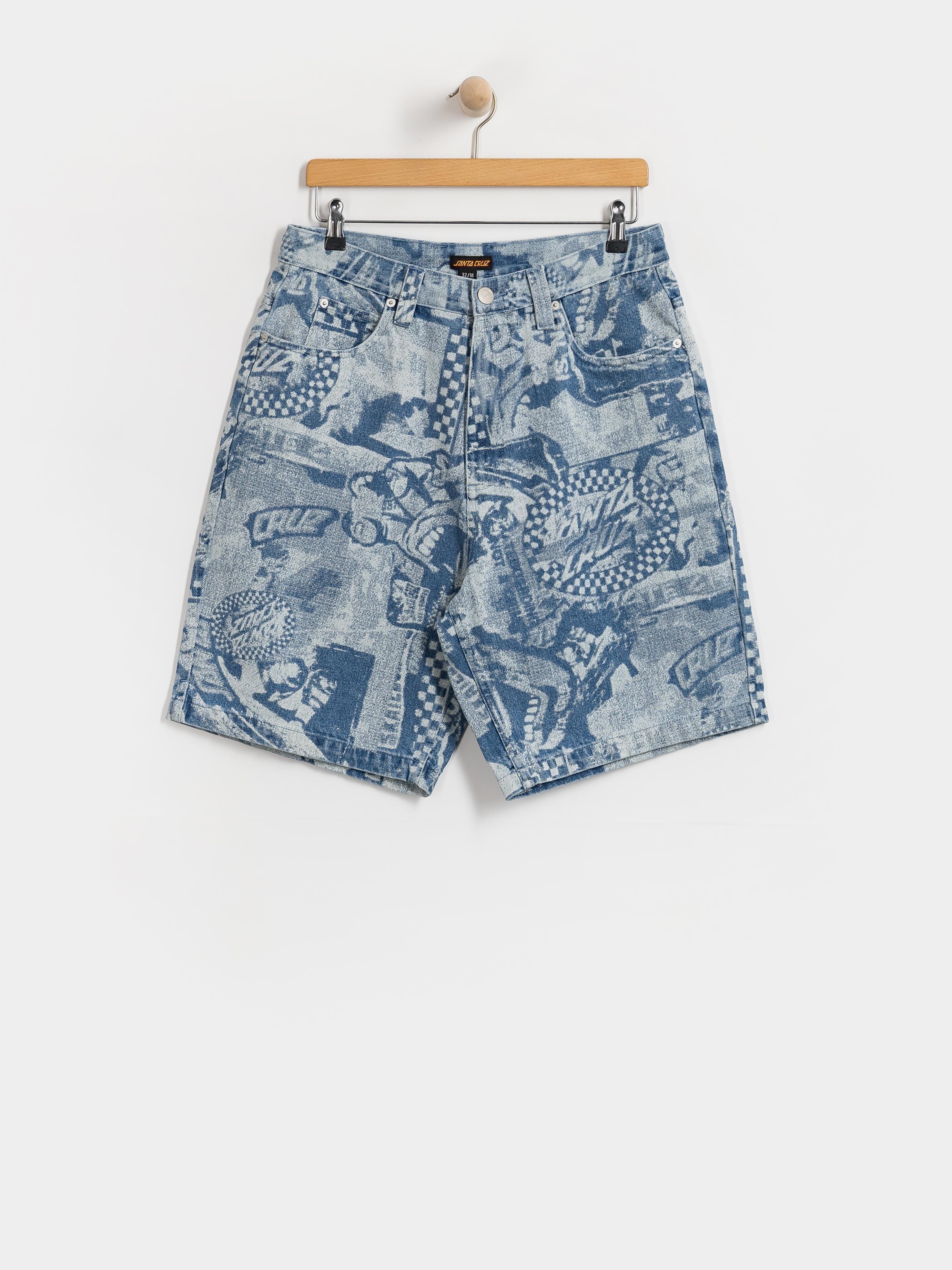 Santa Cruz Big Shorts (stonewash collage)