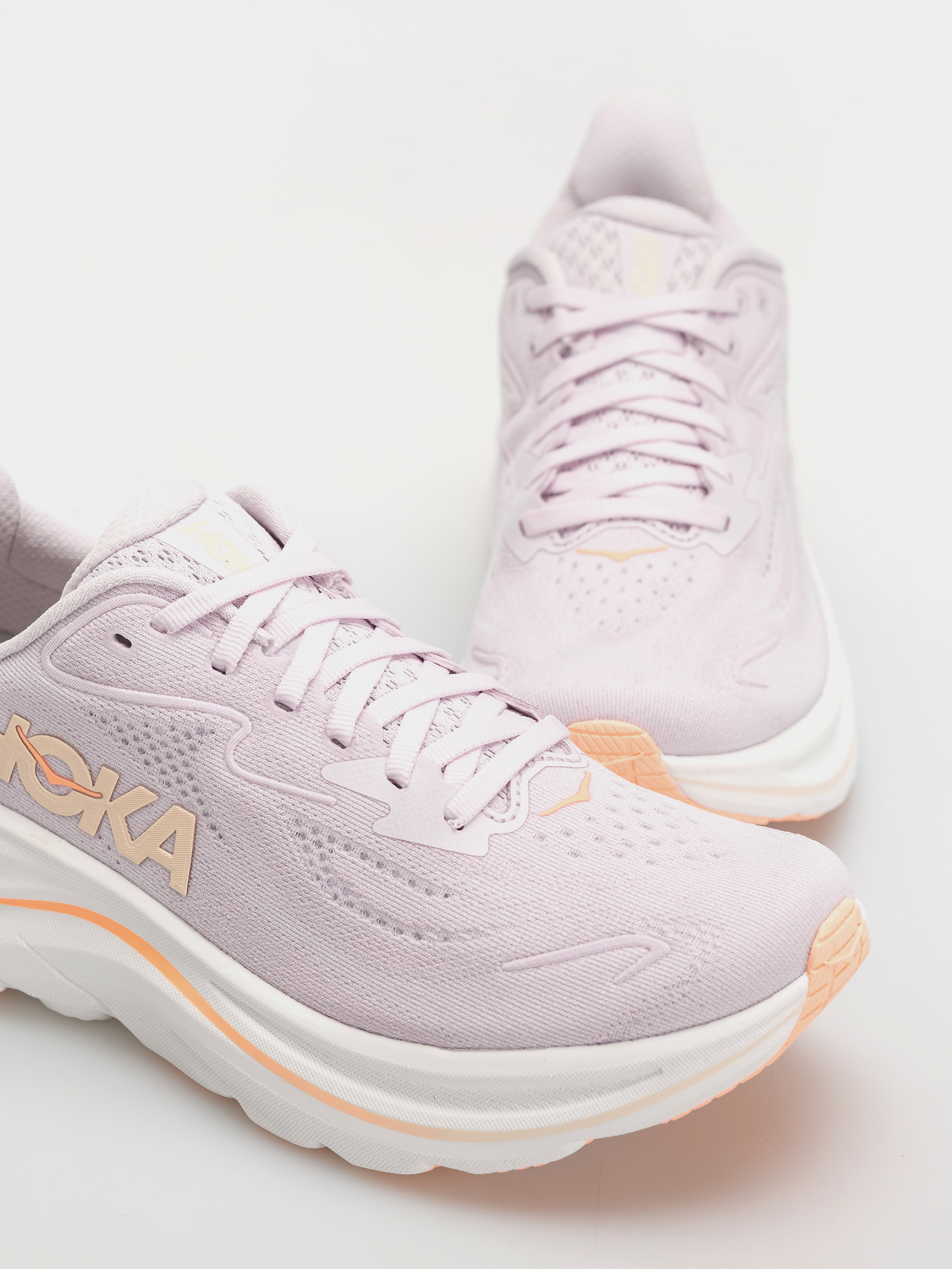 Hoka Clifton 10 Wmn Schuhe (lilac cream/tangerine glow)