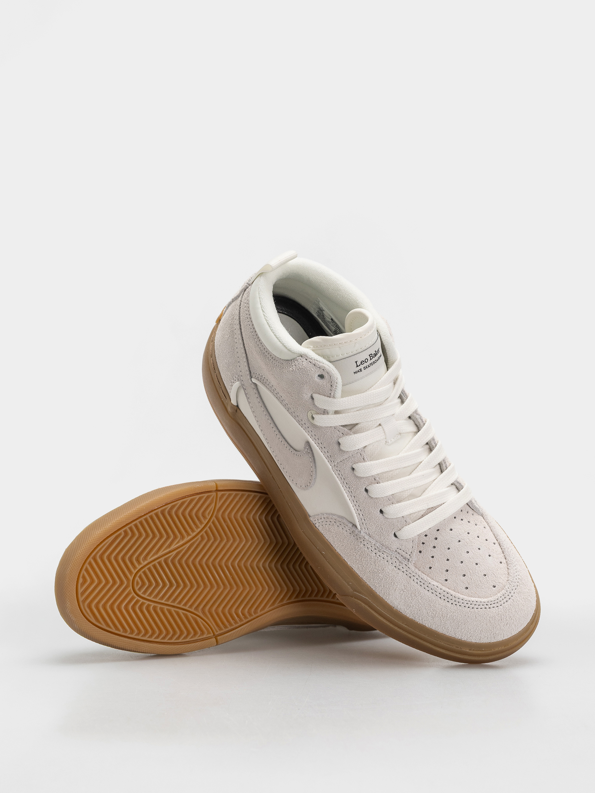Nike SB React Leo Shoes (sail/sail/sail/gum light brown)