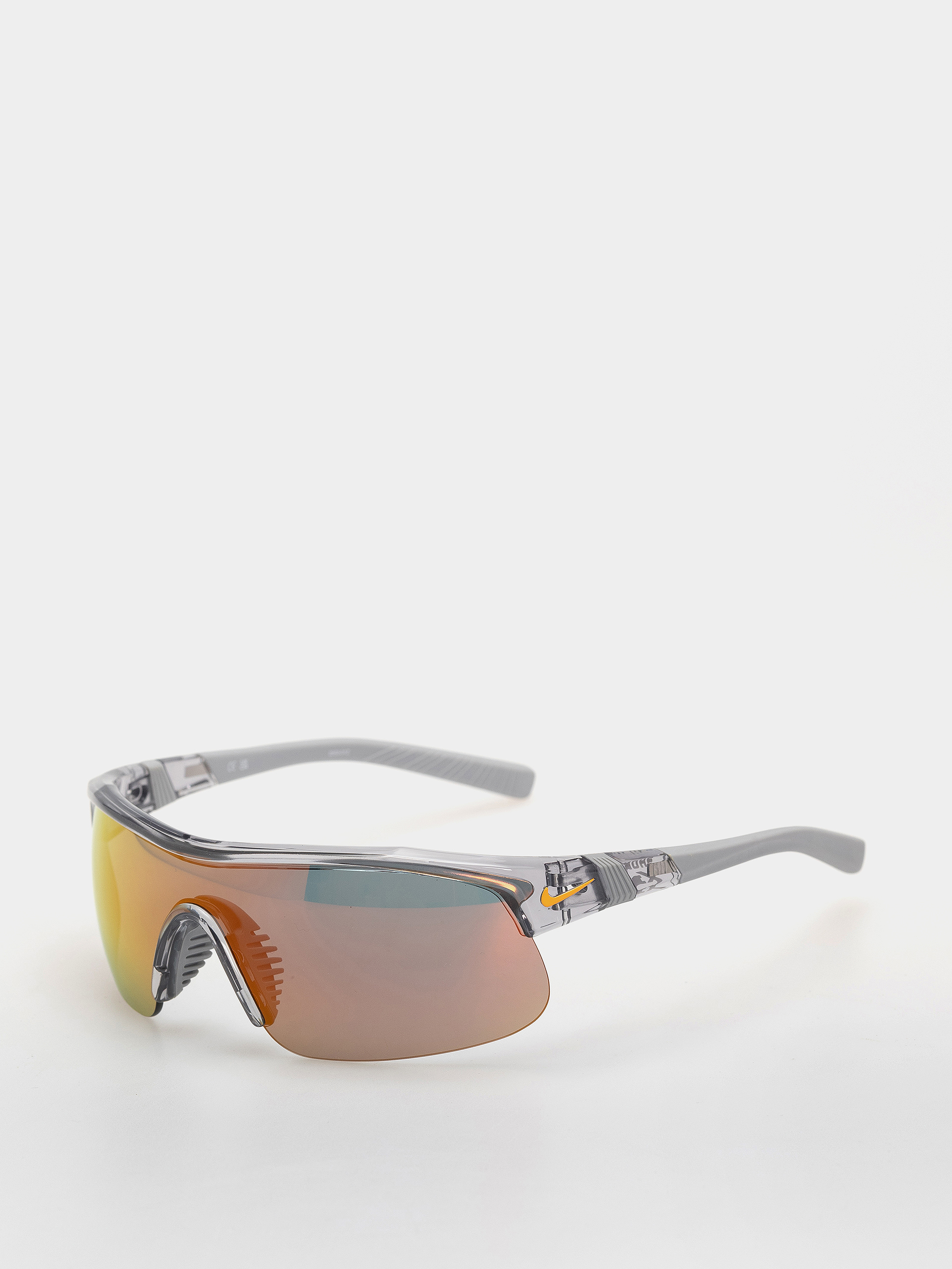 Nike Show X1 Sonnenbrille (shiny wolf grey/orange mirror)