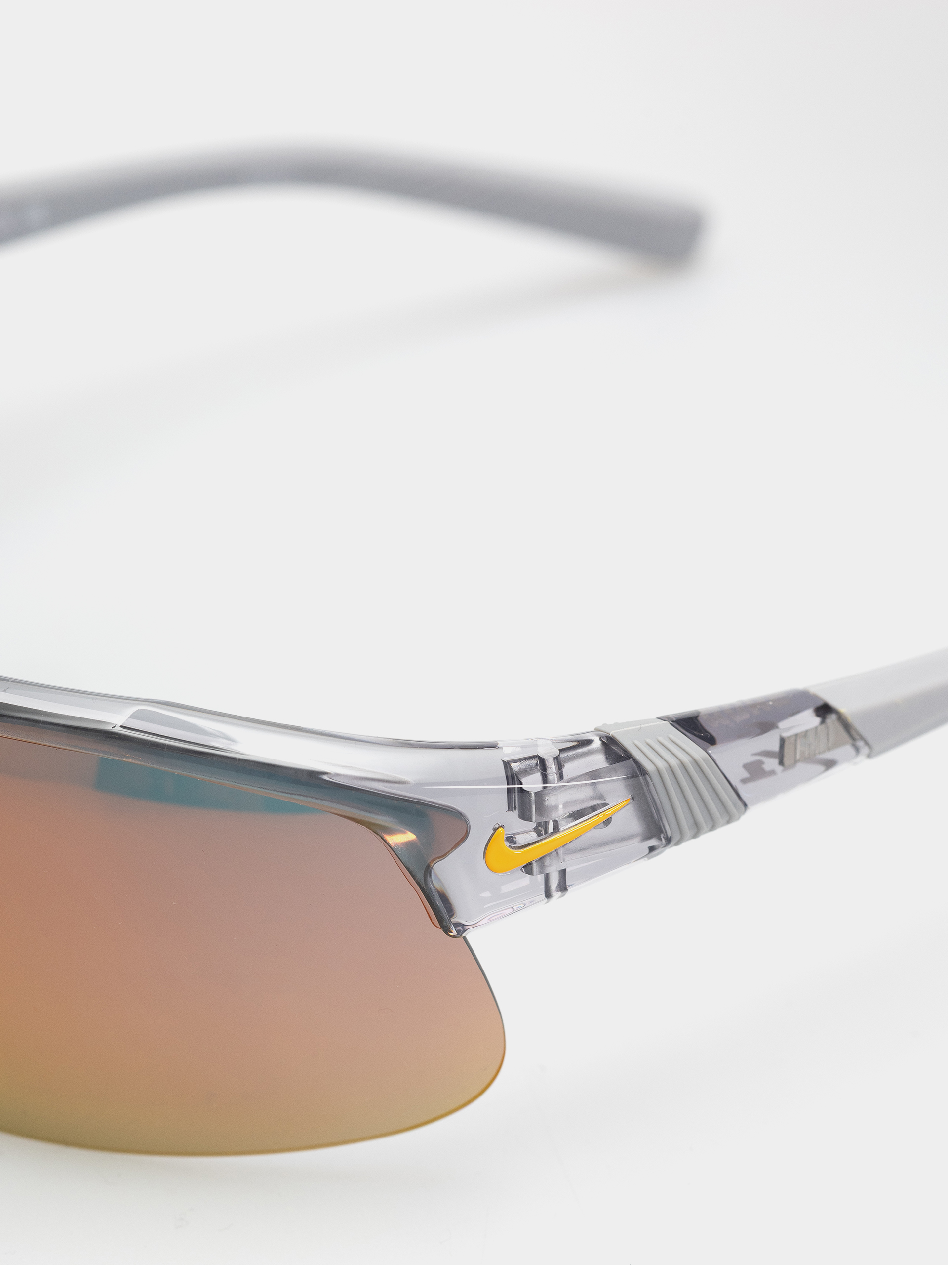 Nike Show X1 Sunglasses (shiny wolf grey/orange mirror)