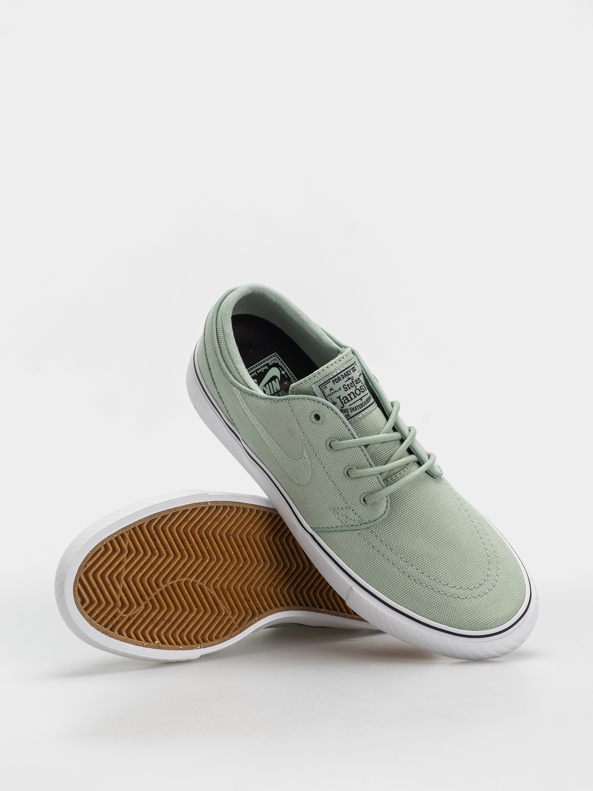 Nike SB Zoom Janoski OG+ Canvas Shoes (steam/steam/white/gum light brown)