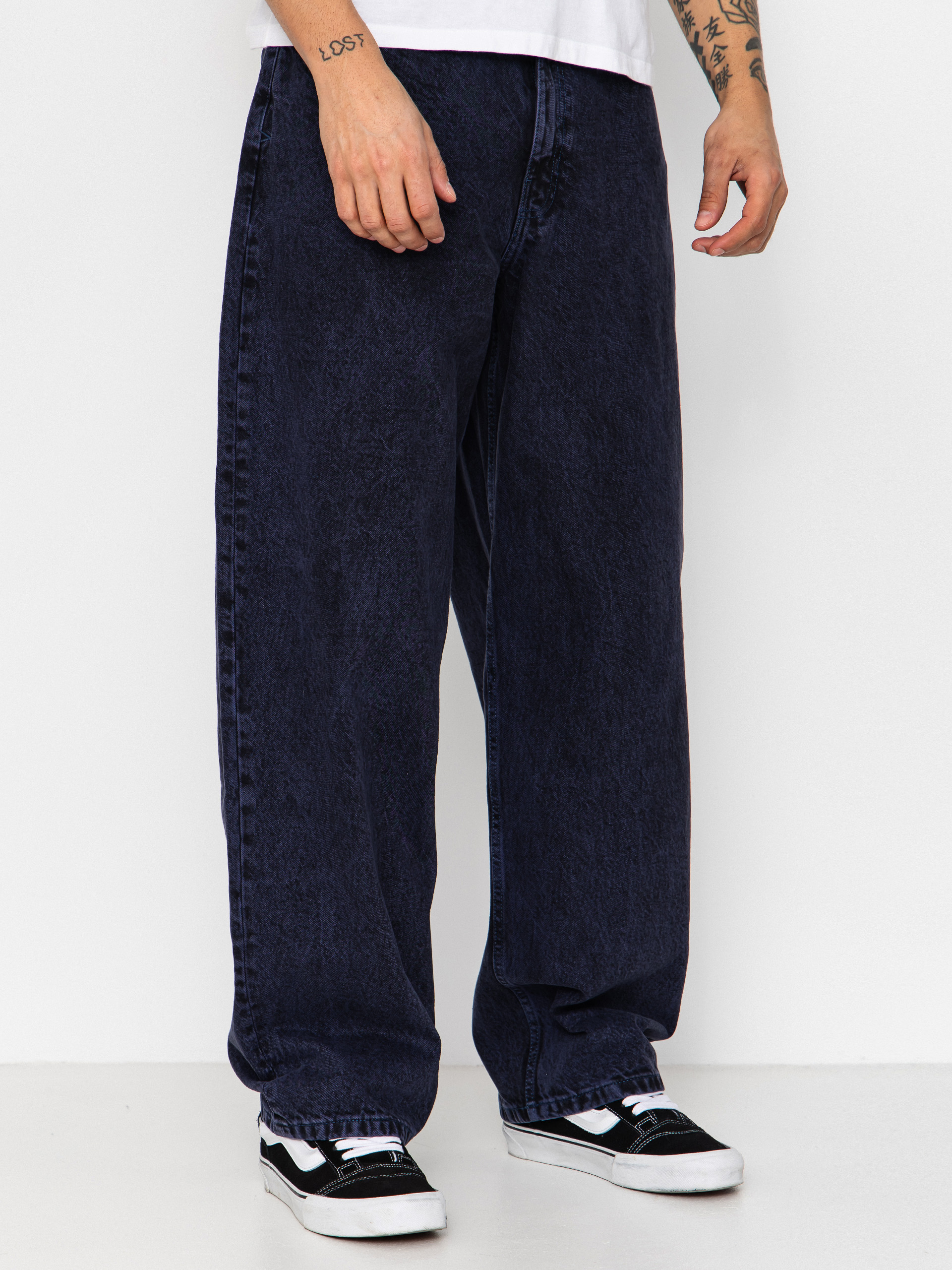 Vans Check 5 Baggy Acid Overdyed Denim Pants (deep indigo)