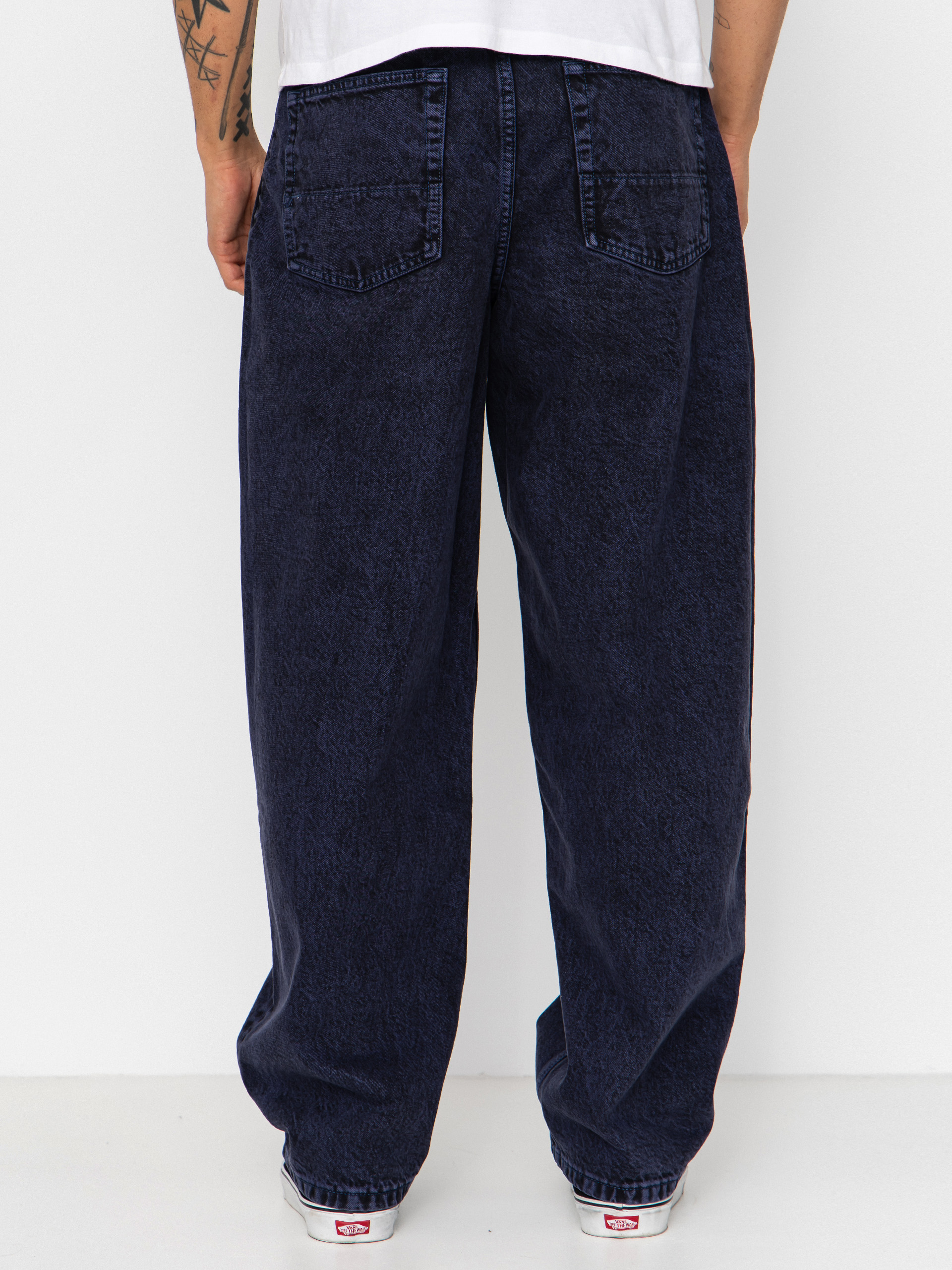 Vans Check 5 Baggy Acid Overdyed Denim Pants (deep indigo)