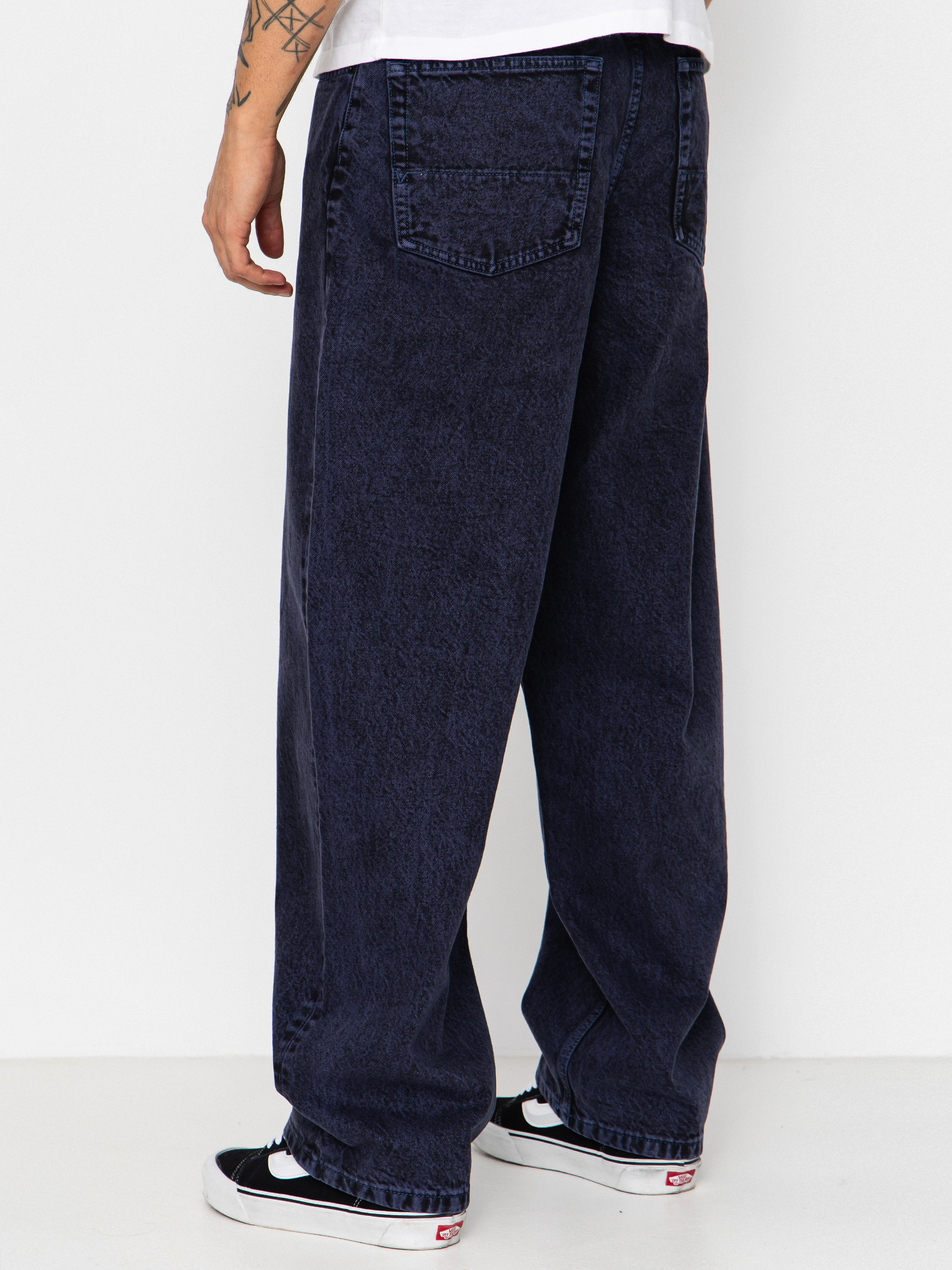 Vans Check 5 Baggy Acid Overdyed Denim Pants (deep indigo)