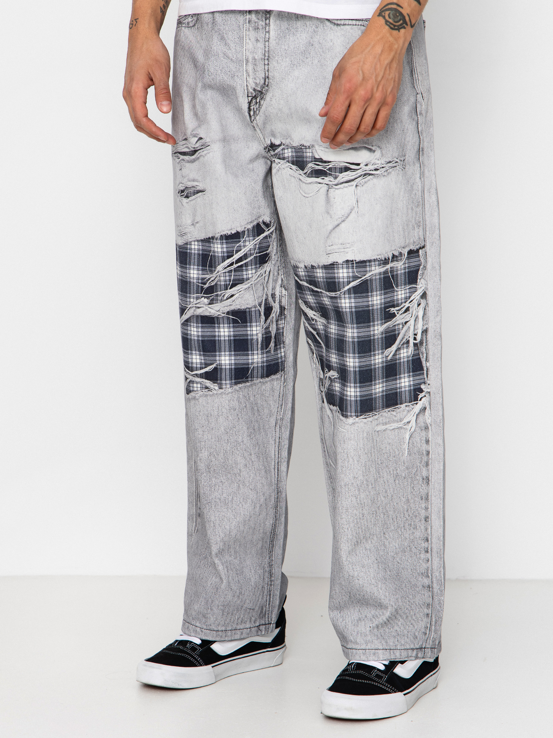 Wasted Paris Trompe L'Oeil Grant Pants (faded grey)