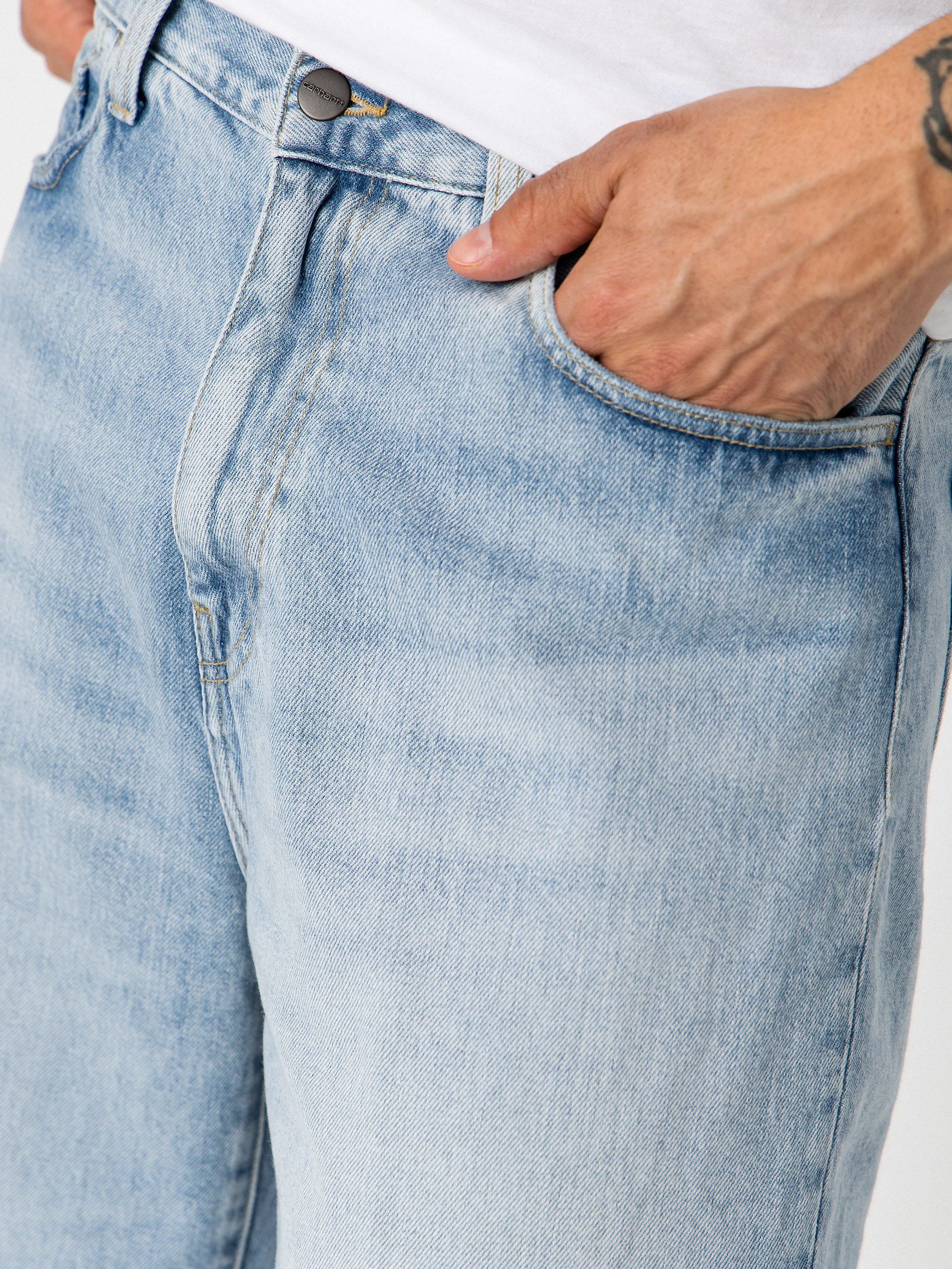 Carhartt WIP Shorts Langdon (blue heavy worn bleached)