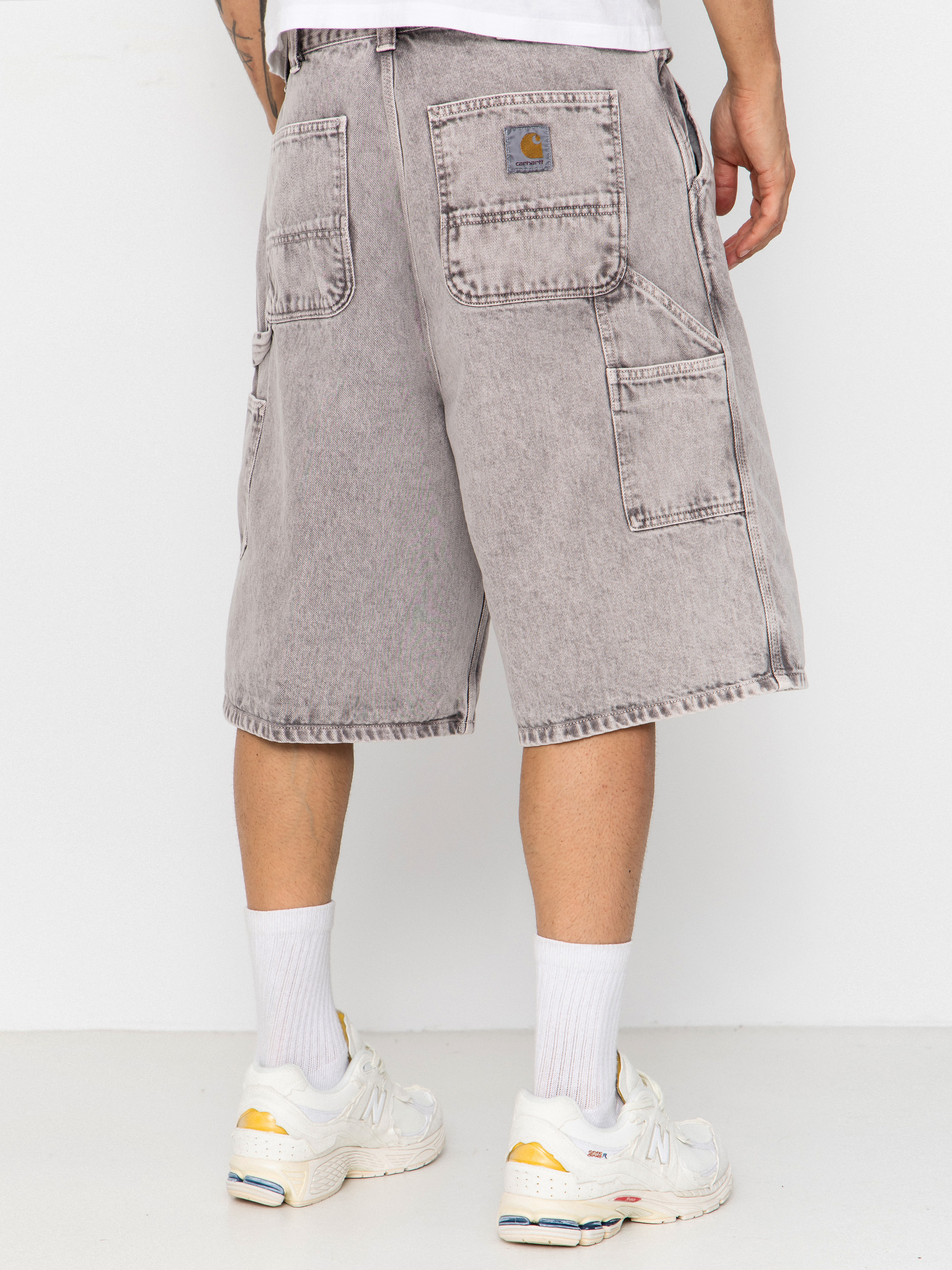 Carhartt WIP OG Single Knee Shorts (shale chalk wash)