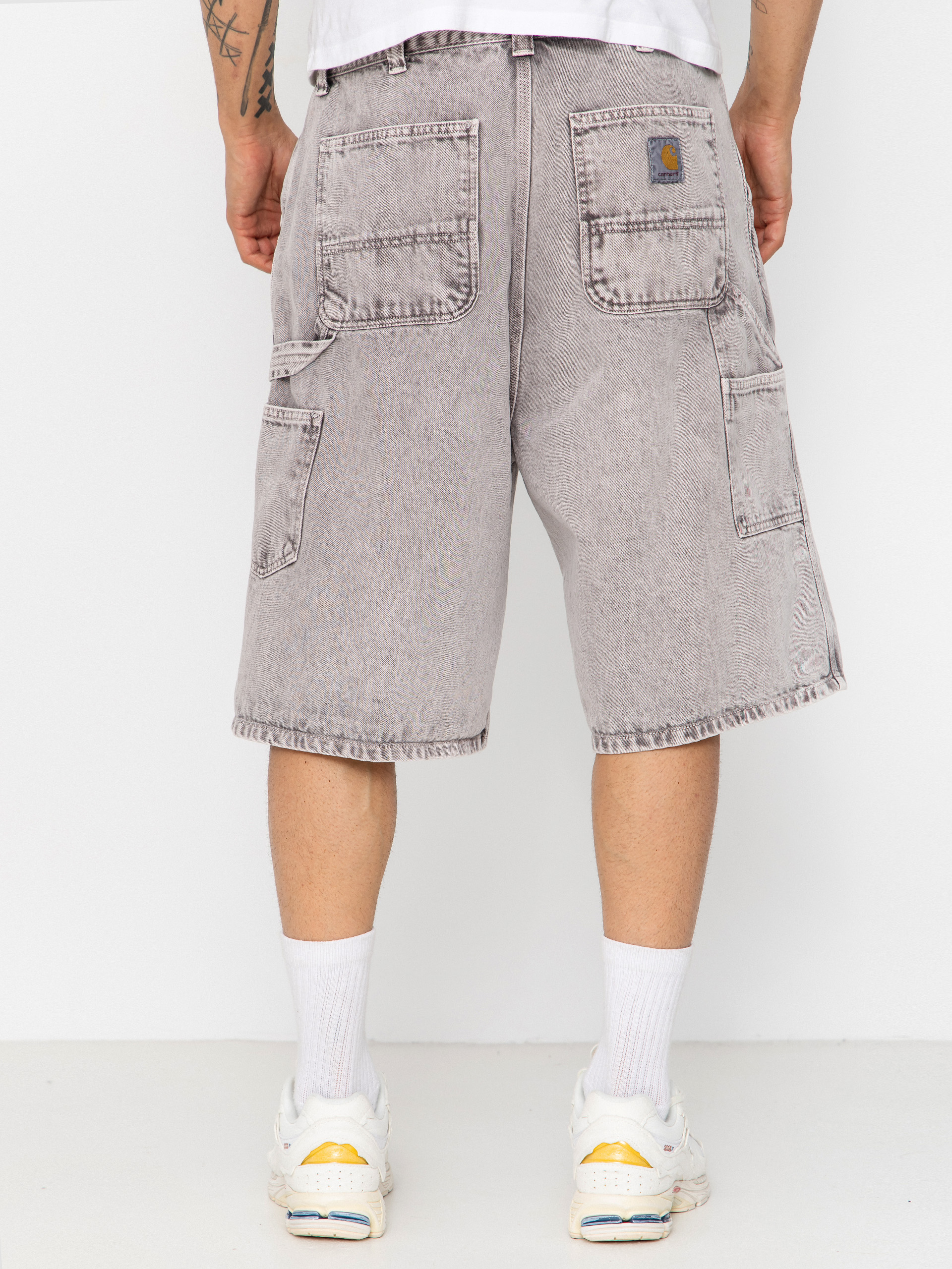 Carhartt WIP OG Single Knee Shorts (shale chalk wash)