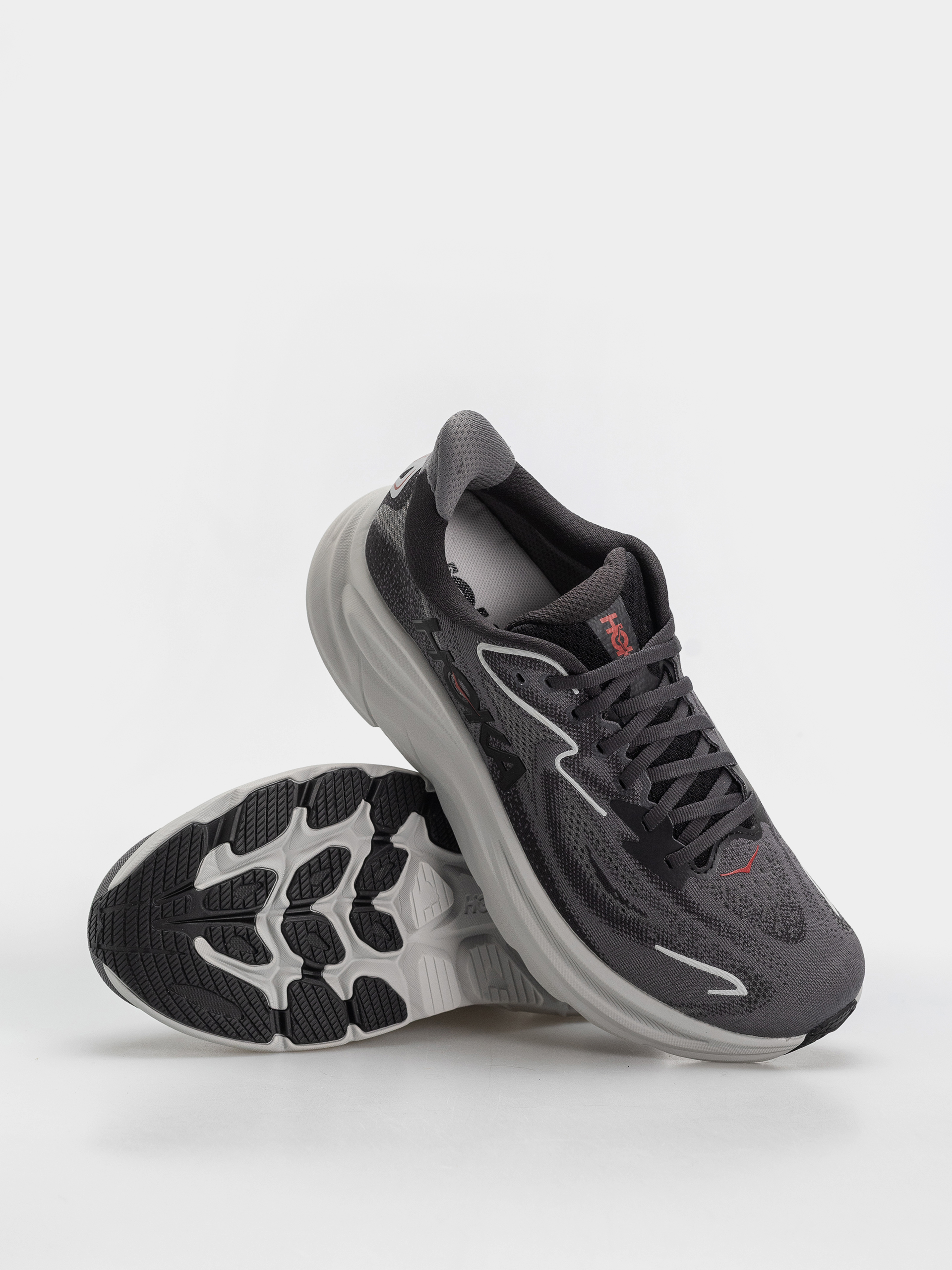 Hoka Clifton 10 Schuhe (carbon black/satellite grey)