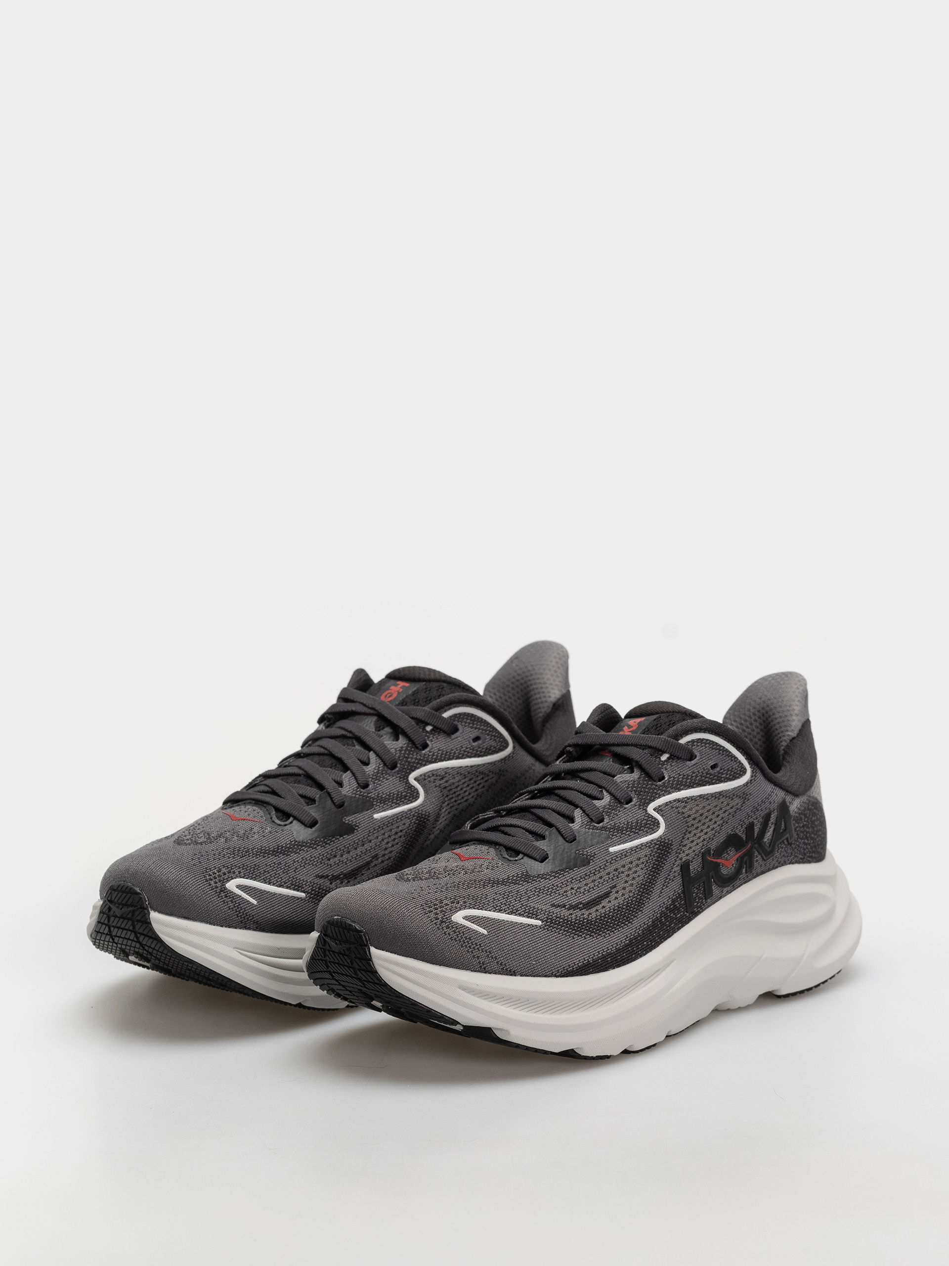 Hoka Clifton 10 Schuhe (carbon black/satellite grey)