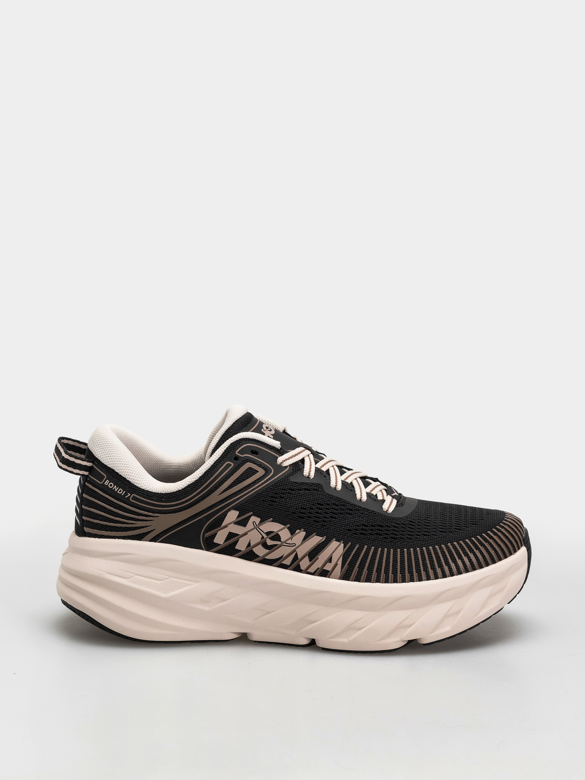 Hoka Bondi 7 Wmn Schuhe (black/rose cream)
