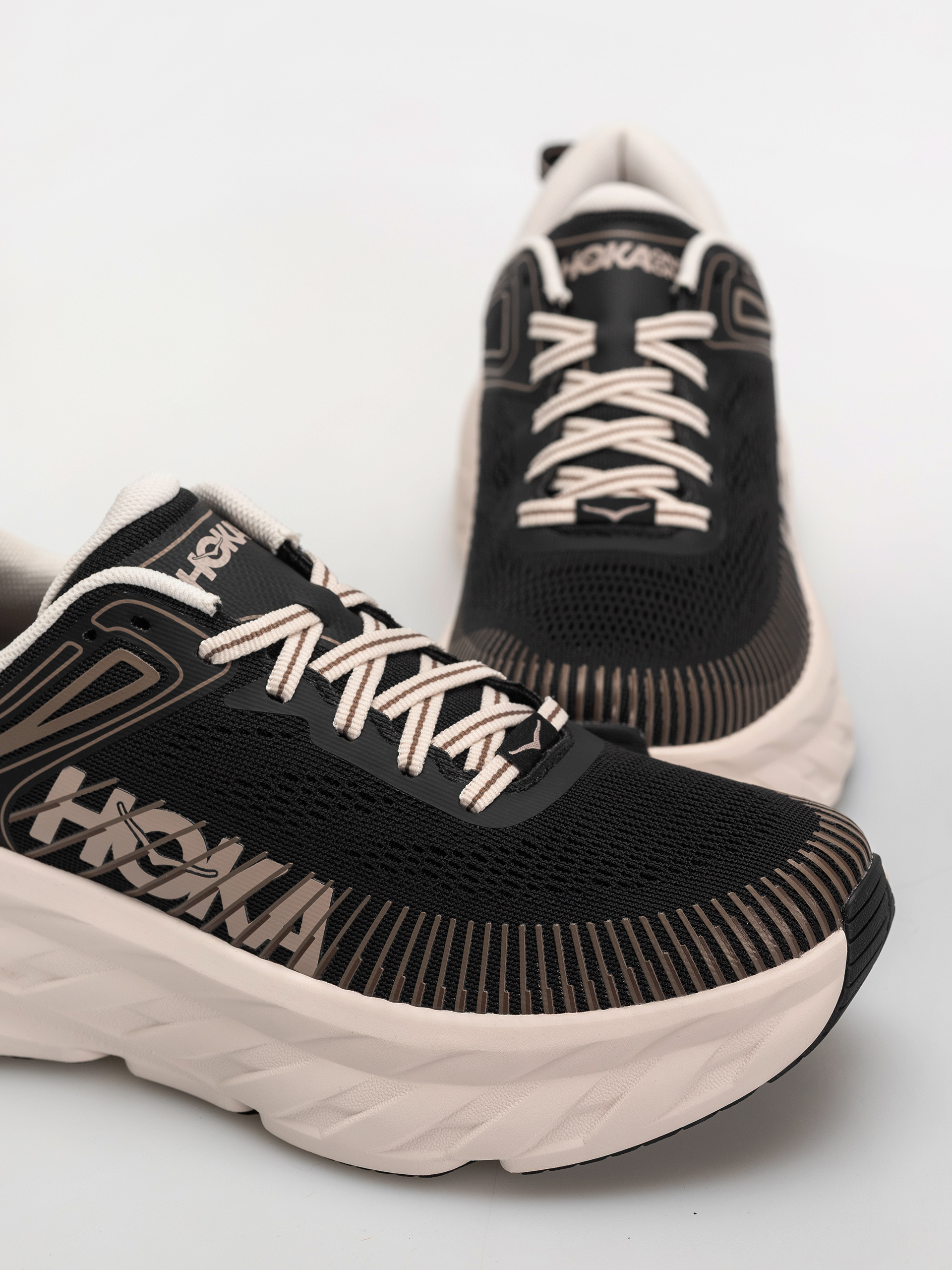 Hoka Bondi 7 Wmn Schuhe (black/rose cream)