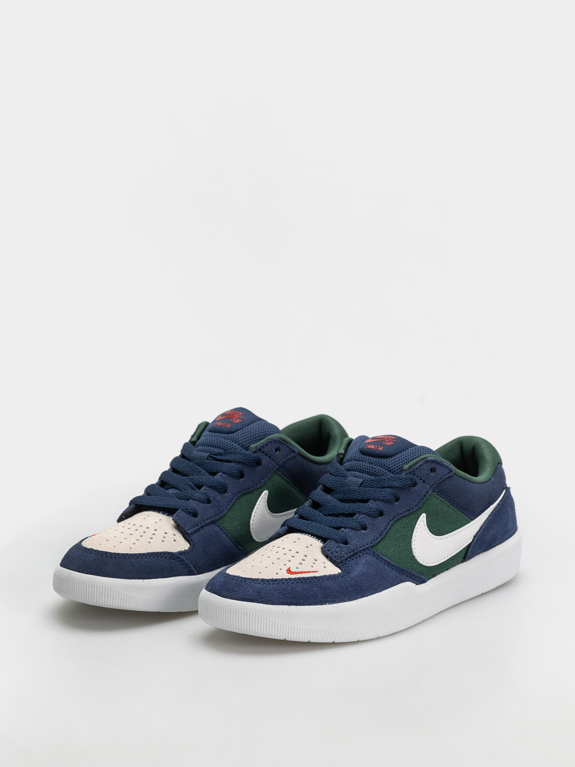 Nike SB Force 58 Shoes (navy/summit white/noble green/white)