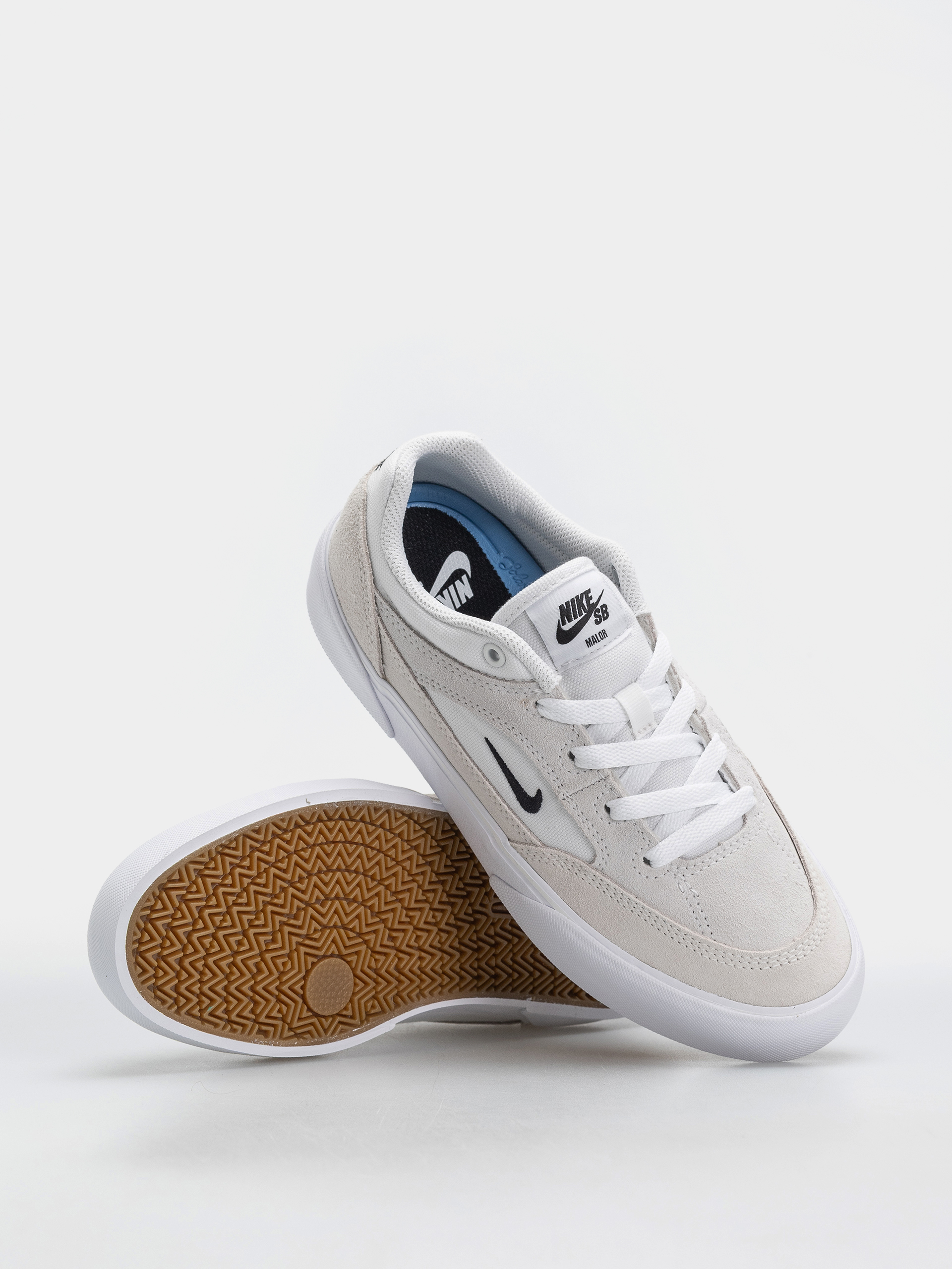 Nike SB Malor Schuhe (white/black/summit white/gum light brown)