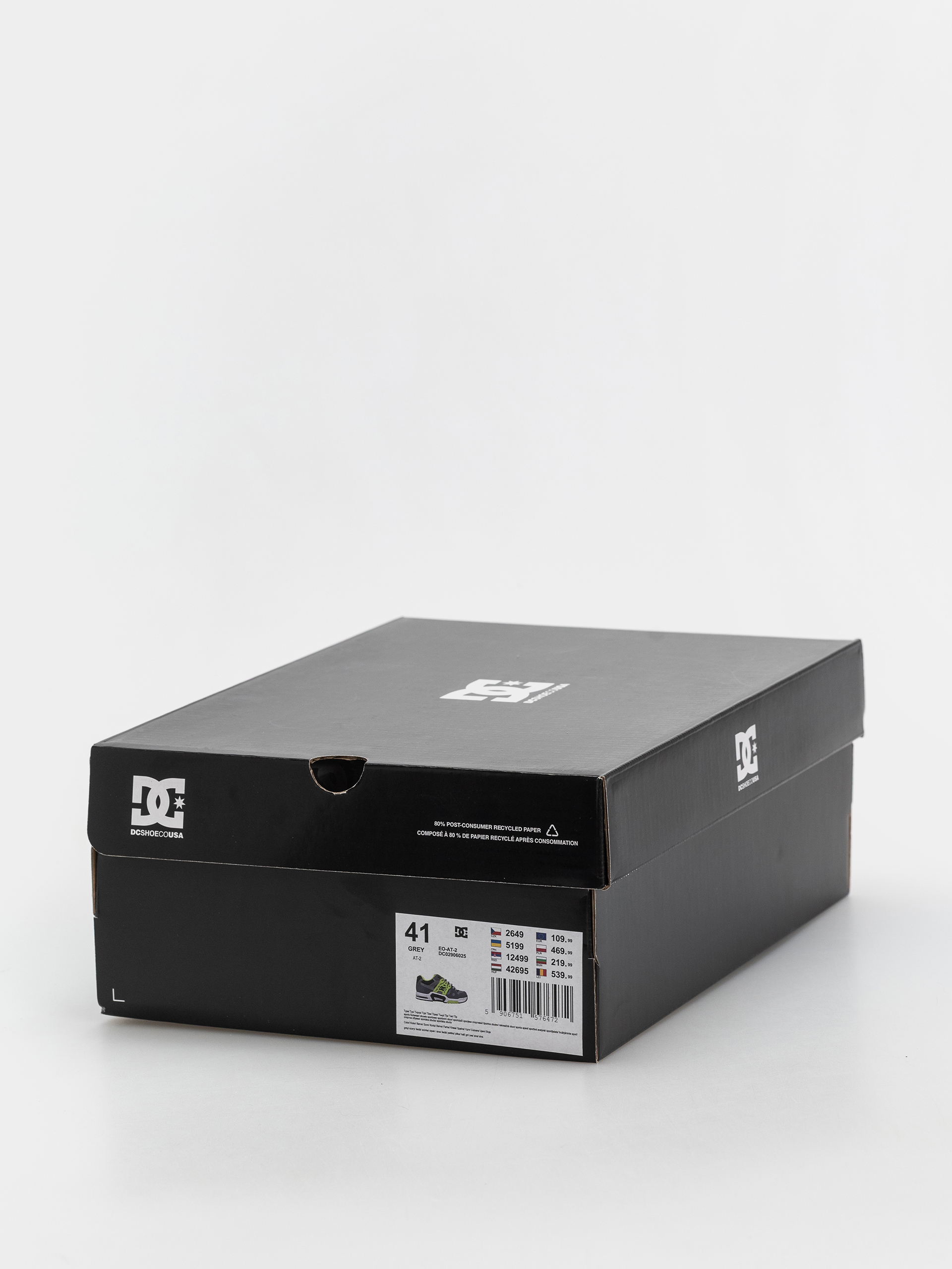 DC At 2 Shoes (grey/black/lime)