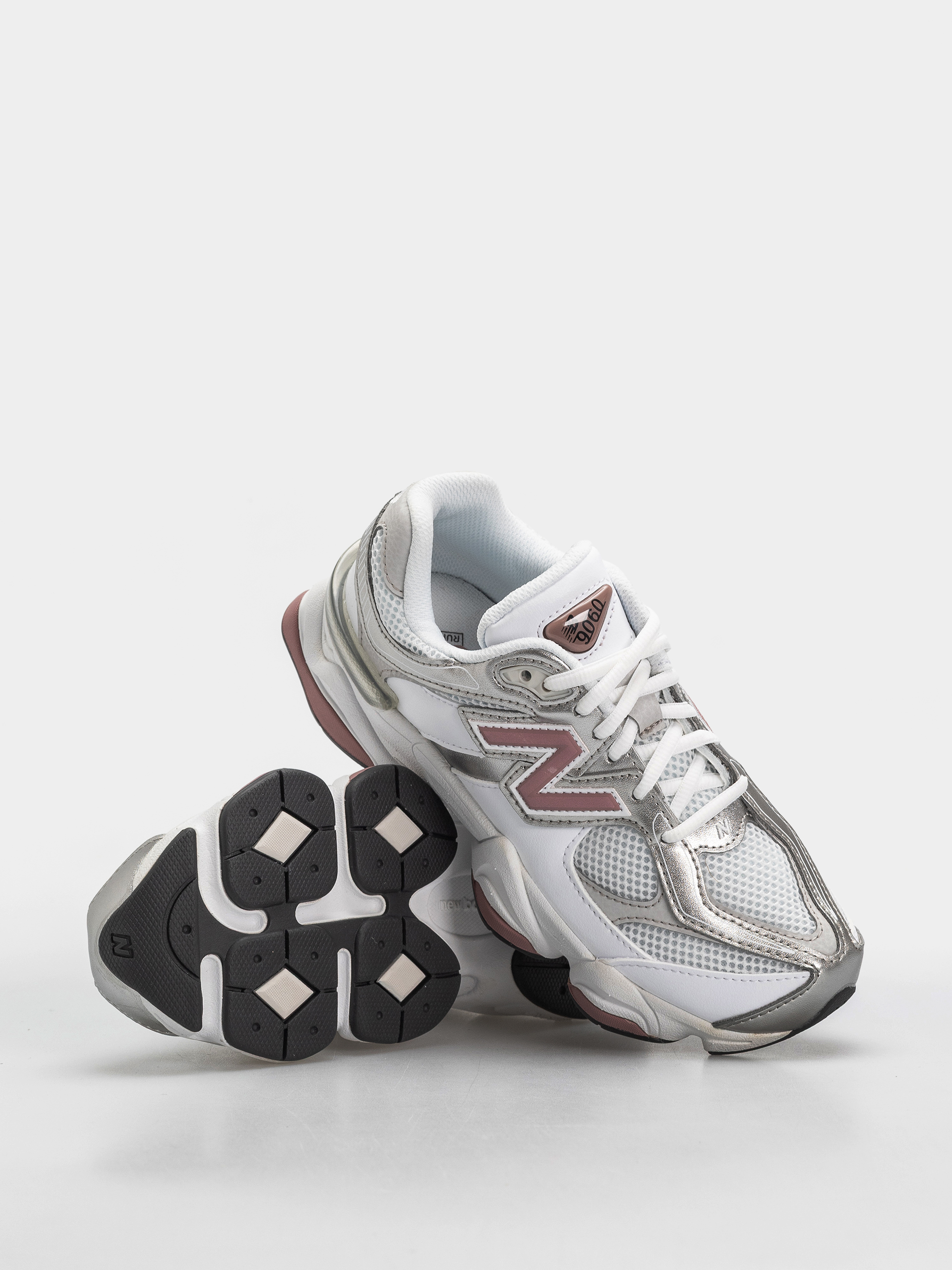 New Balance 9060 JR Shoes (103 white/rosewood)