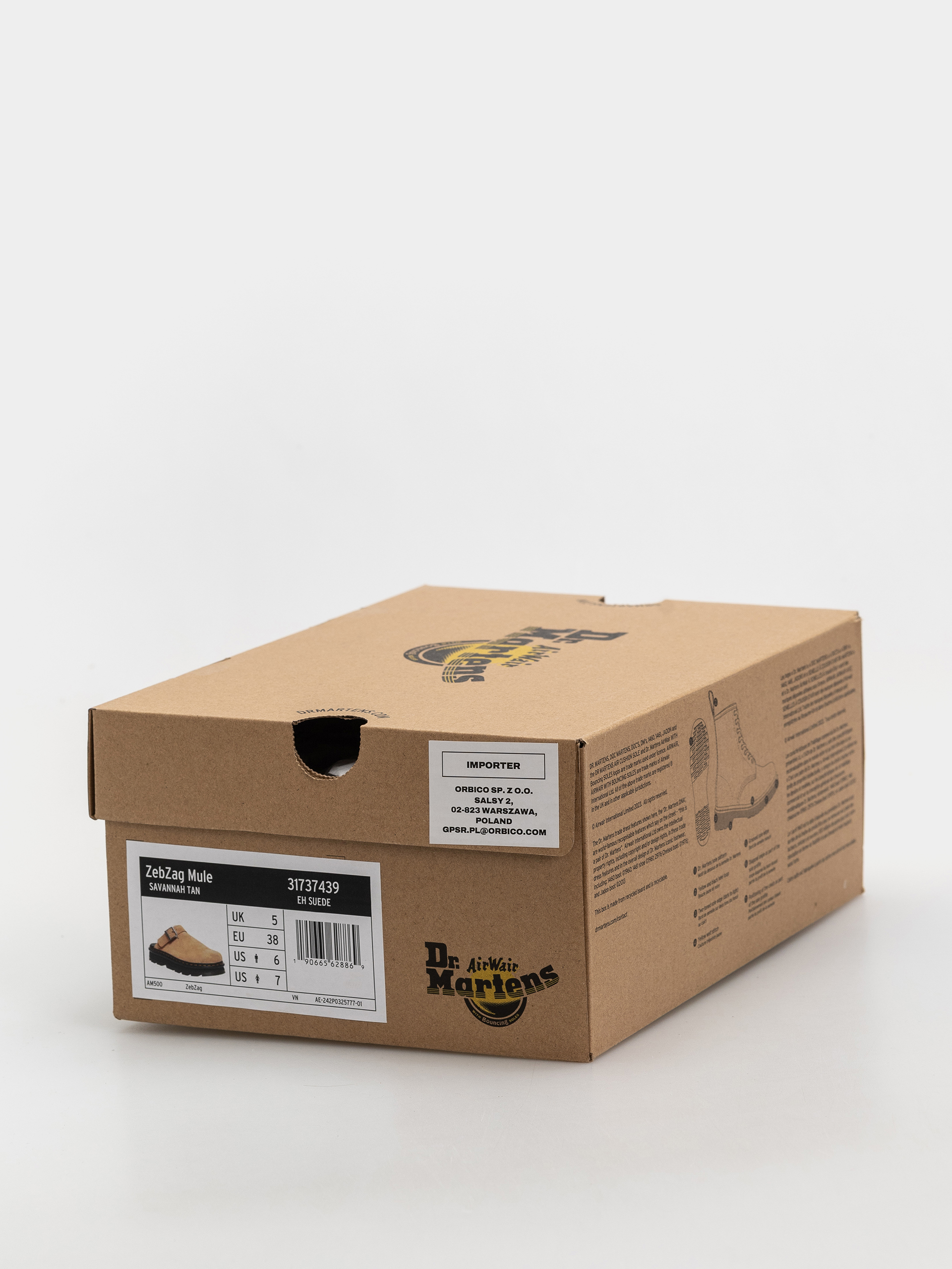 Dr. Martens ZebZag Mule Schuhe (savannah tan suede)