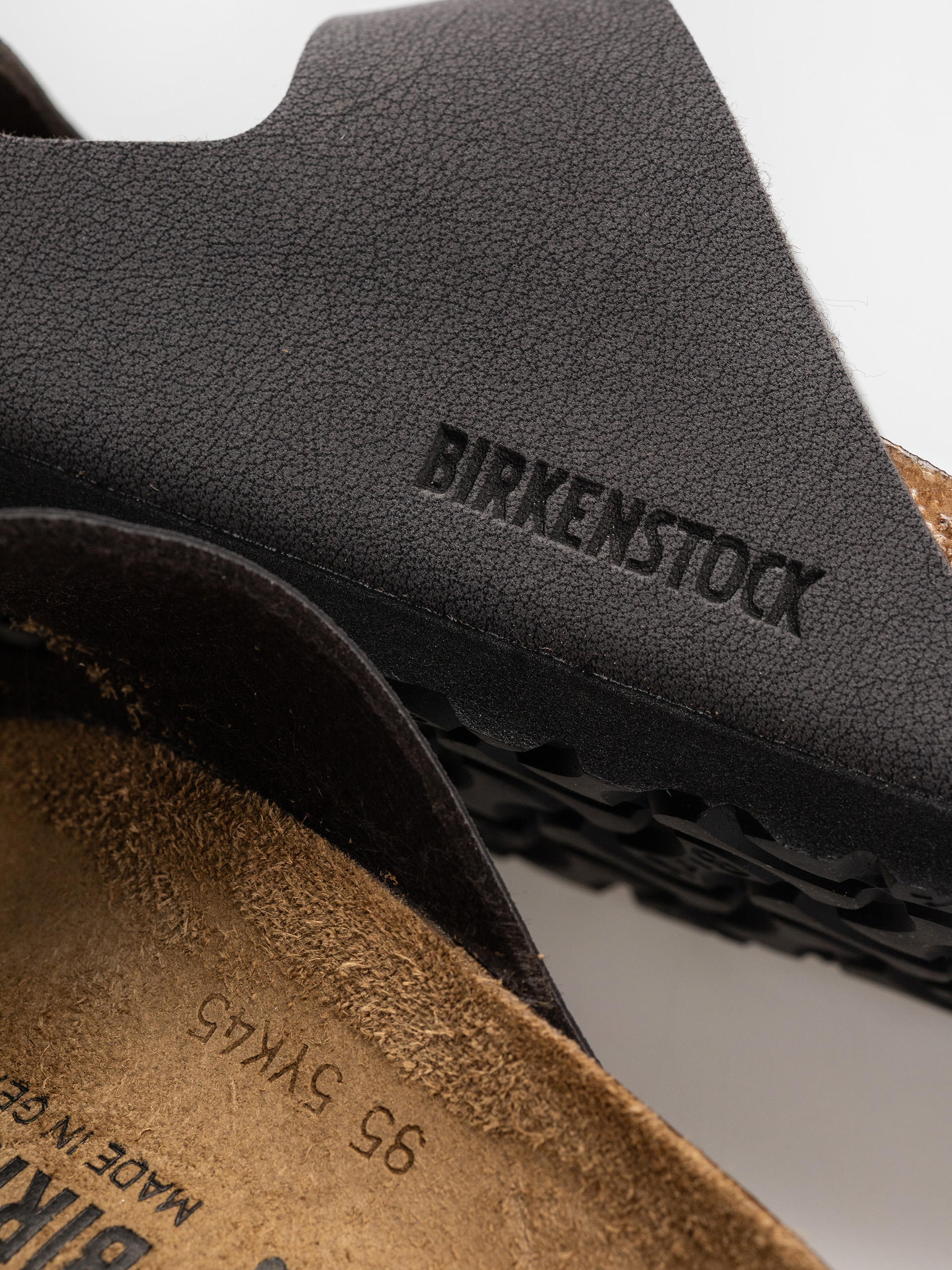 Birkenstock Flip Flops Arizona Birkibuc Narrow (velvet gray/black)