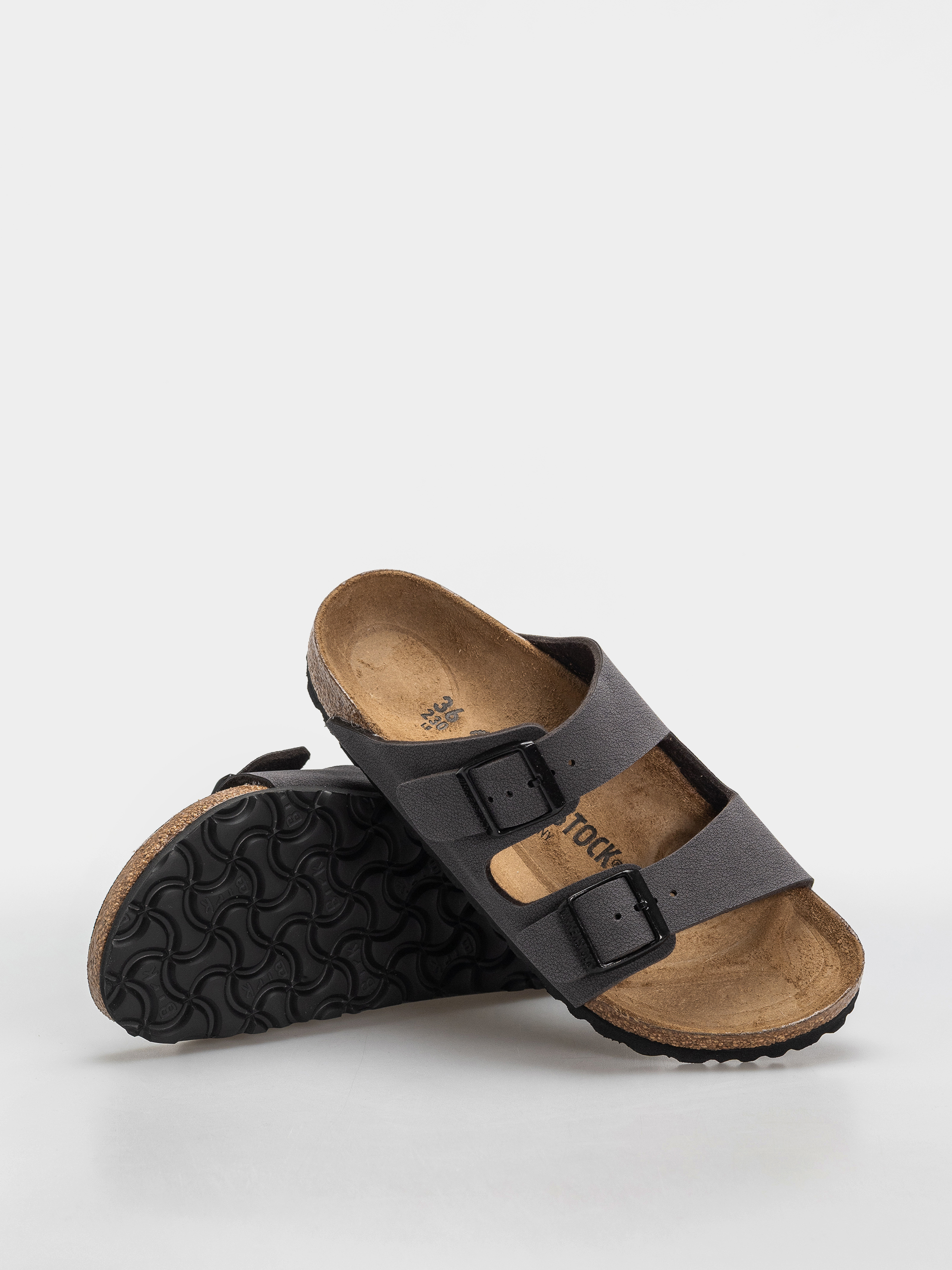 Birkenstock Flip Flops Arizona Birkibuc Narrow (velvet gray/black)