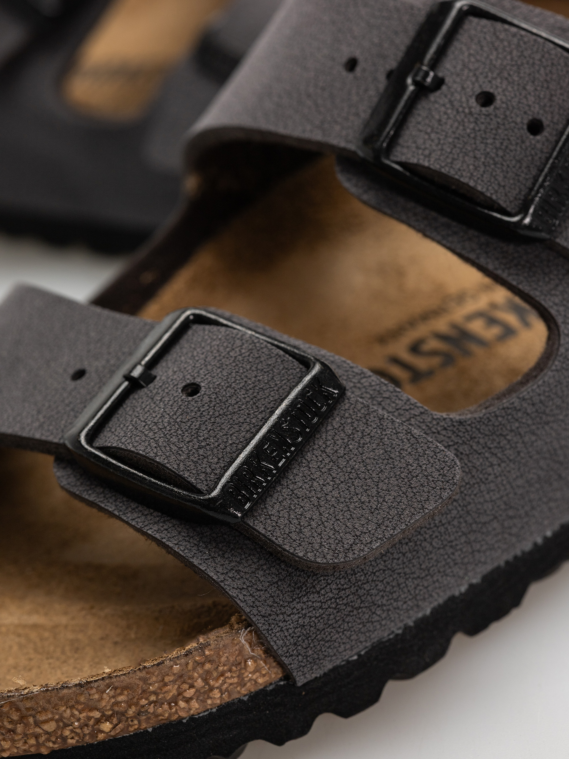 Birkenstock Flip Flops Arizona Birkibuc Narrow (velvet gray/black)
