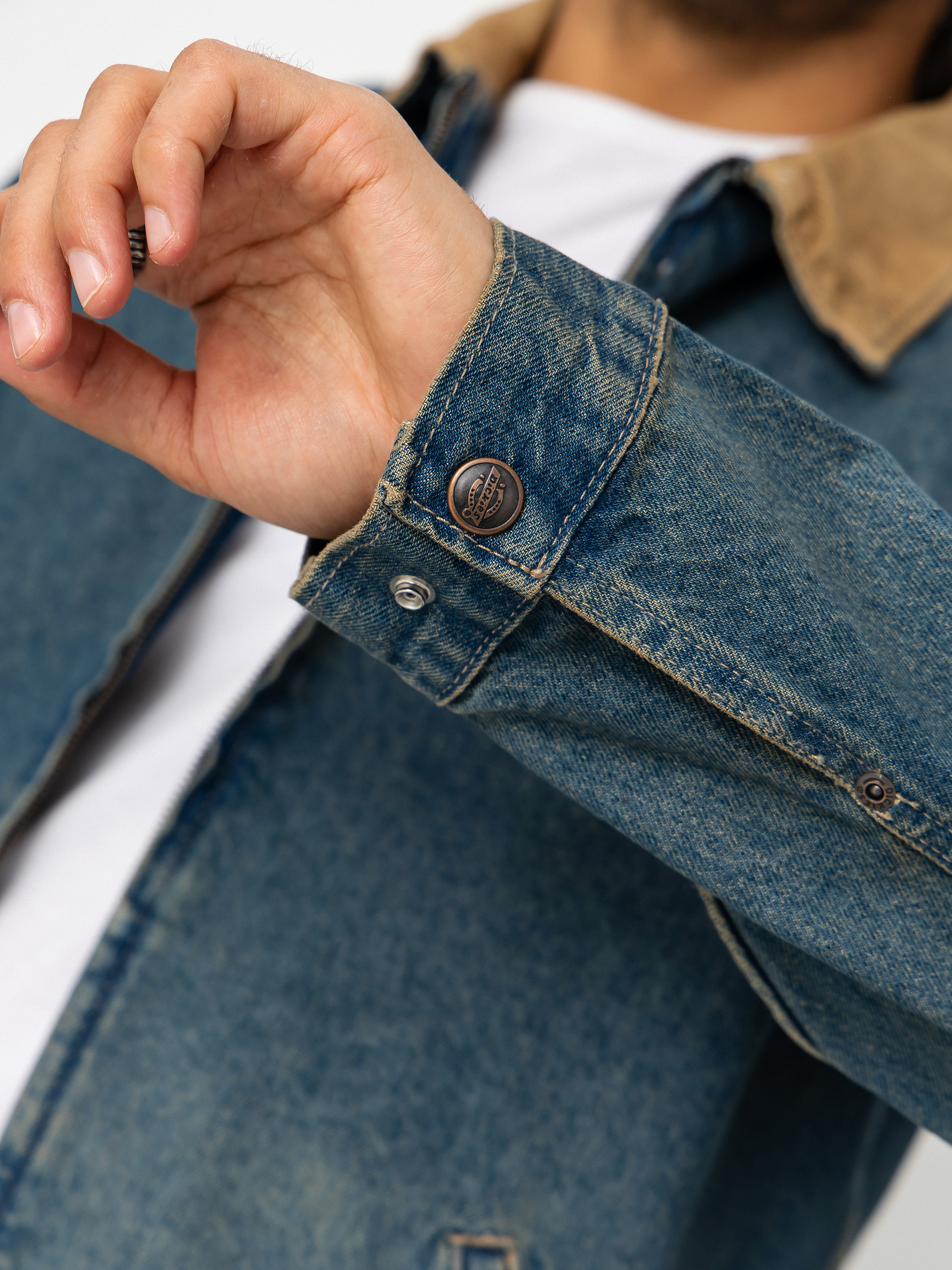 Dickies Jacke Denim Painter (khaki tinted blue)